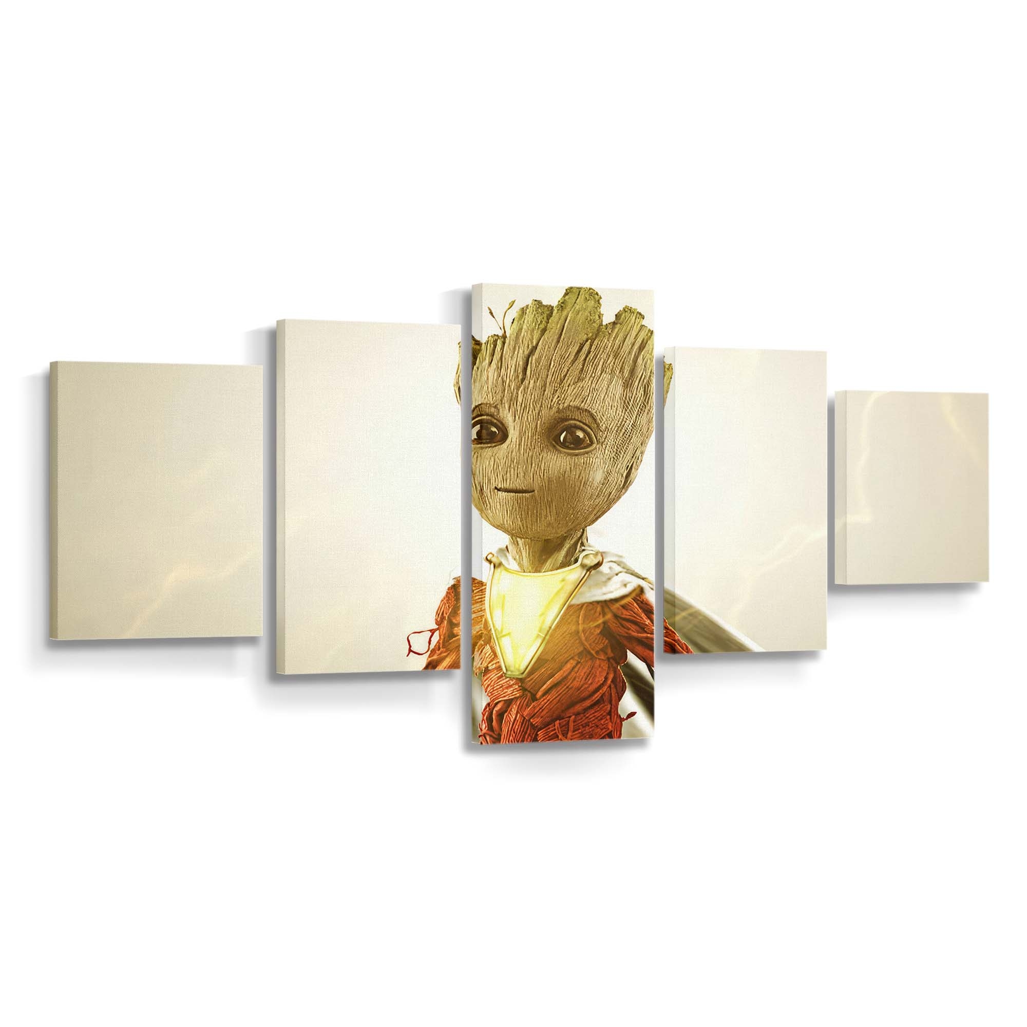 What If Baby Groot As Shazam Leinwandbild - Marvel Wanddeko
