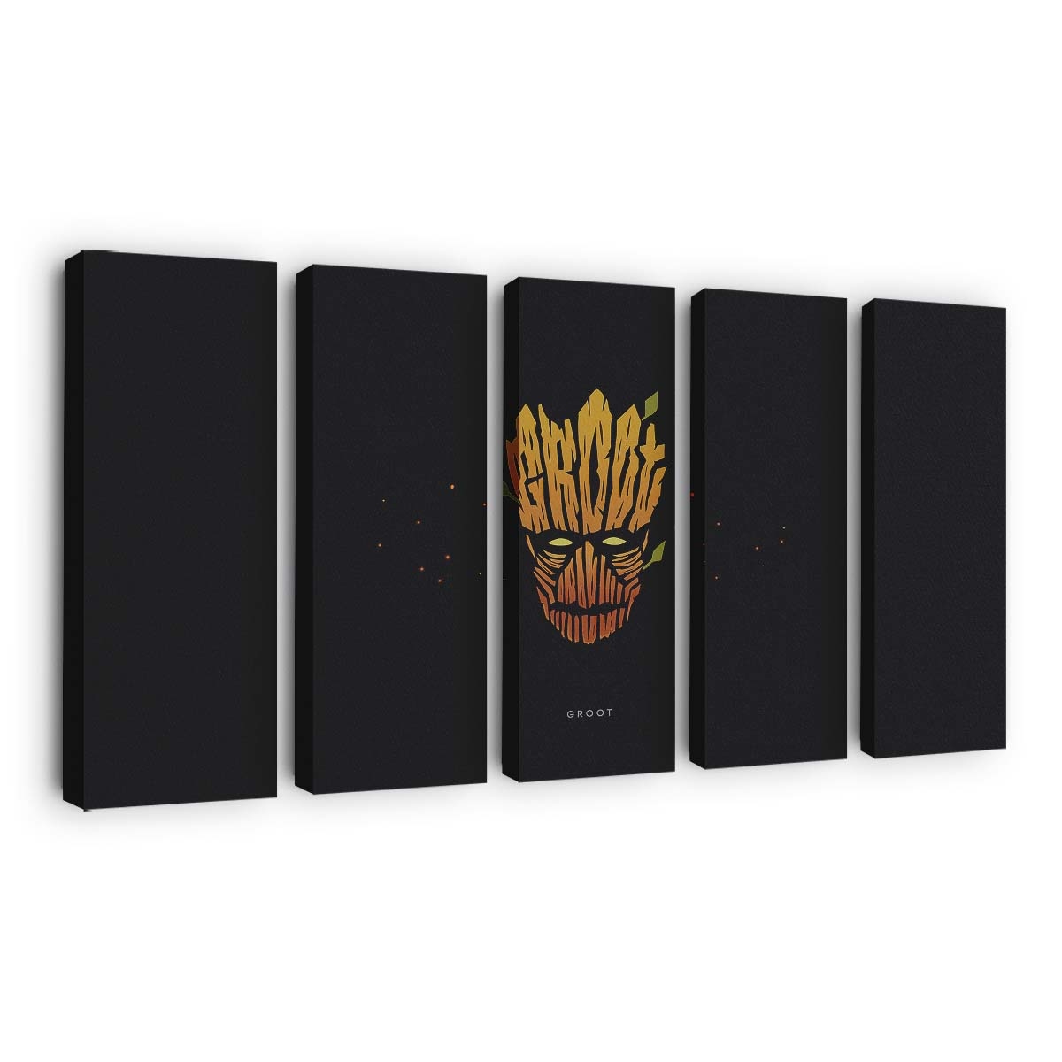 Groot Minimal Leinwandbild - Marvel Wanddeko