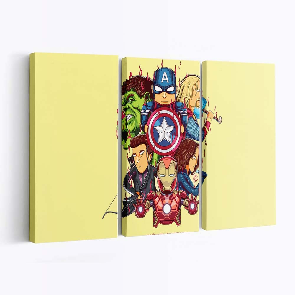 Little Avengers Art Leinwandbild - Wanddeko