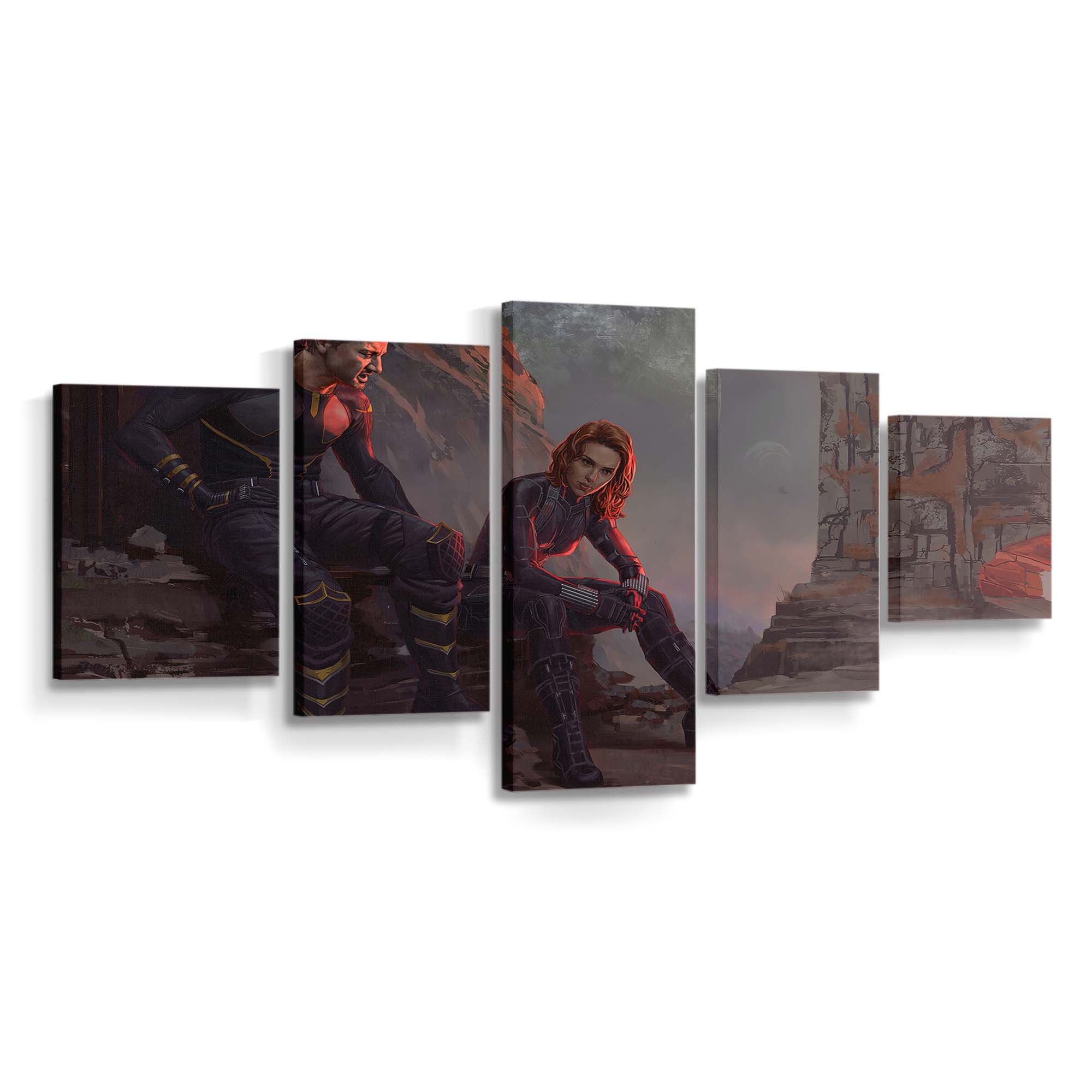 Hawkeye And Black Widow Leinwandbild - Wanddeko