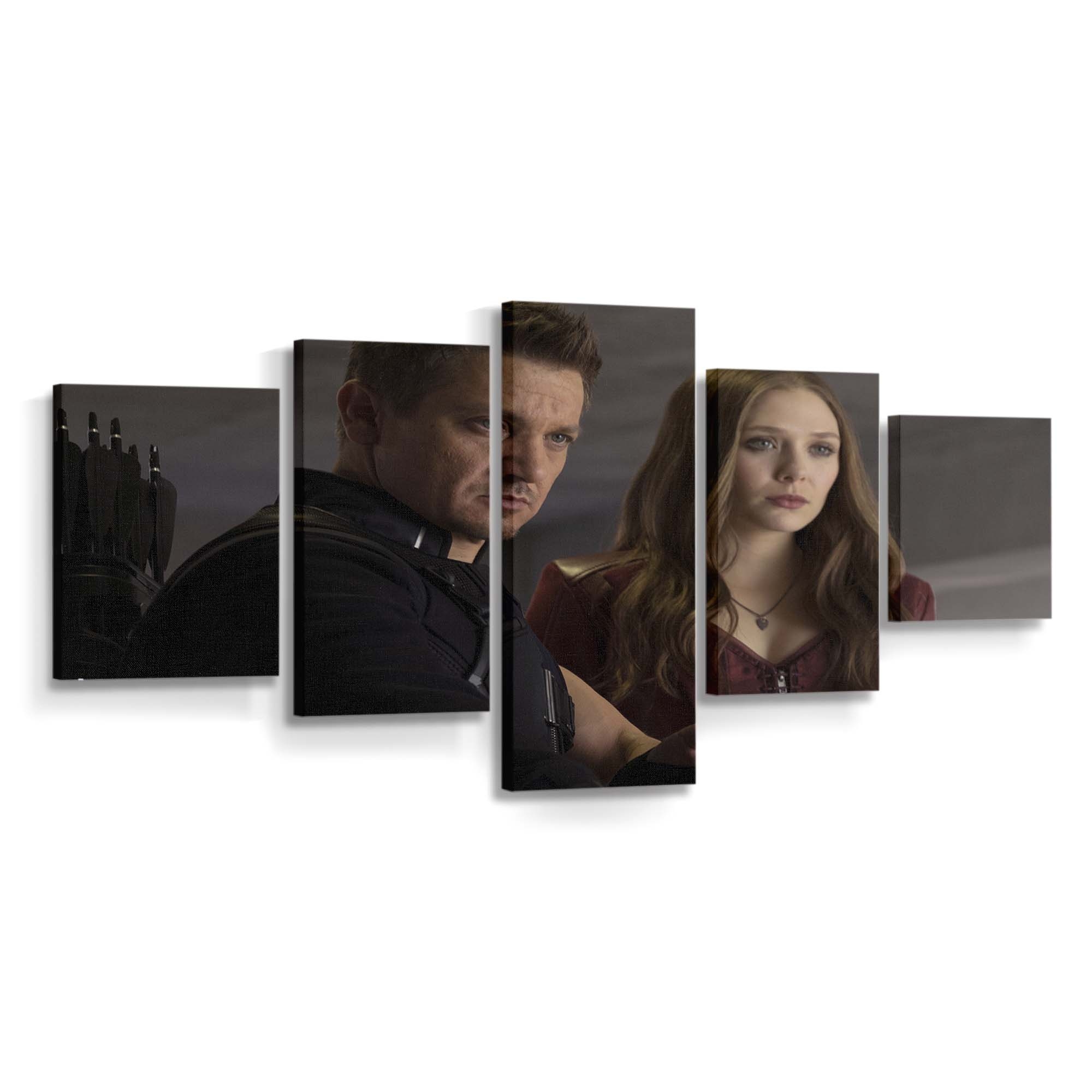 Hawkeye And Scarlet Witch In Captain America Civil War Leinwandbild - Wanddeko