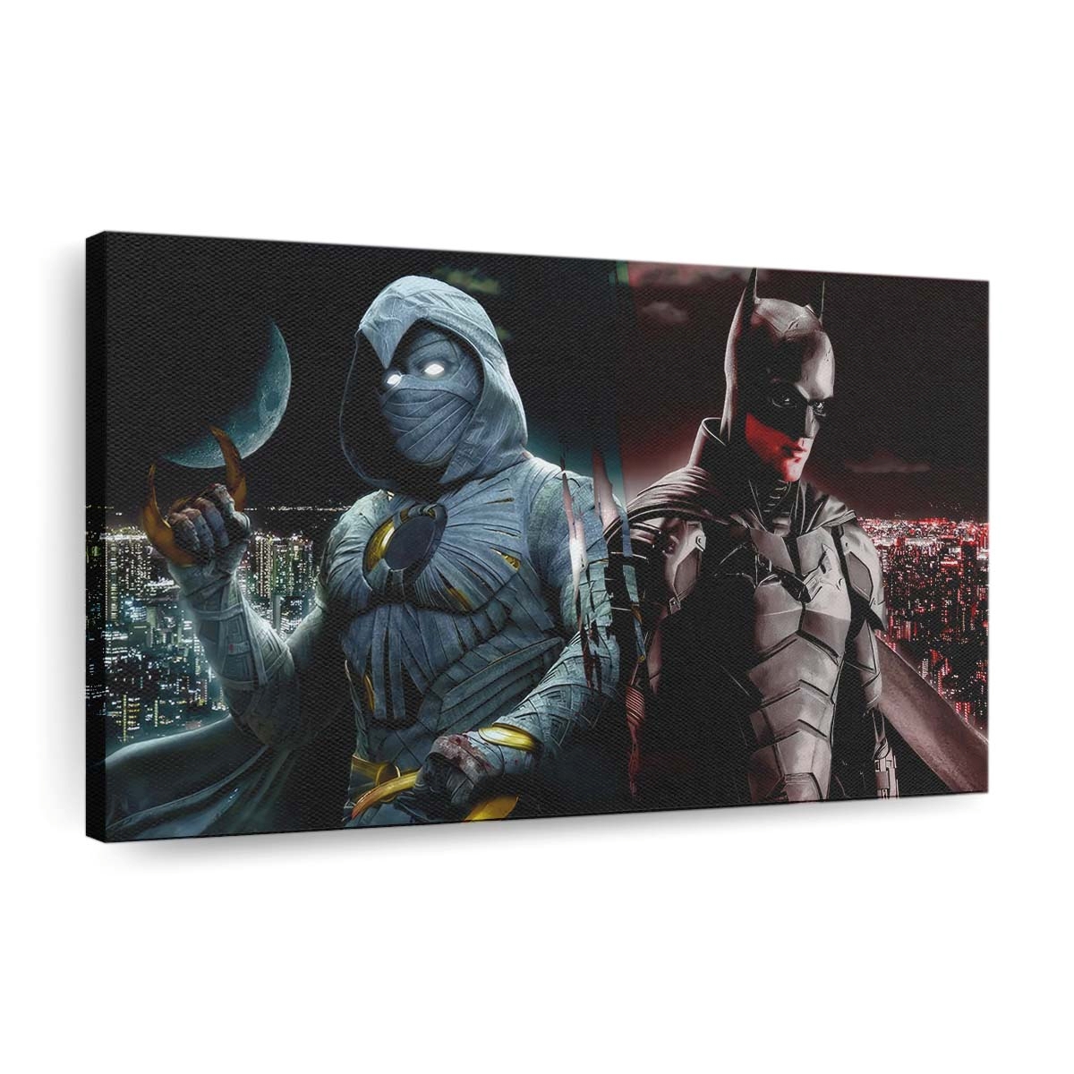 Moon Knight und Batman zusammen Leinwandbild - Wanddeko Moon Knight und Batman zusammen Leinwandbild - Wanddeko – Bild 2