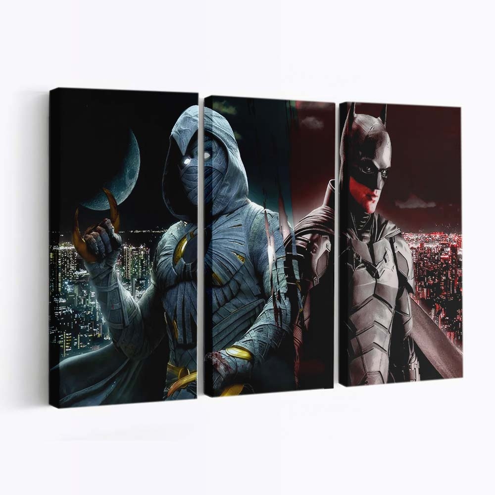 Moon Knight und Batman zusammen Leinwandbild - Wanddeko Moon Knight und Batman zusammen Leinwandbild - Wanddeko – Bild 3