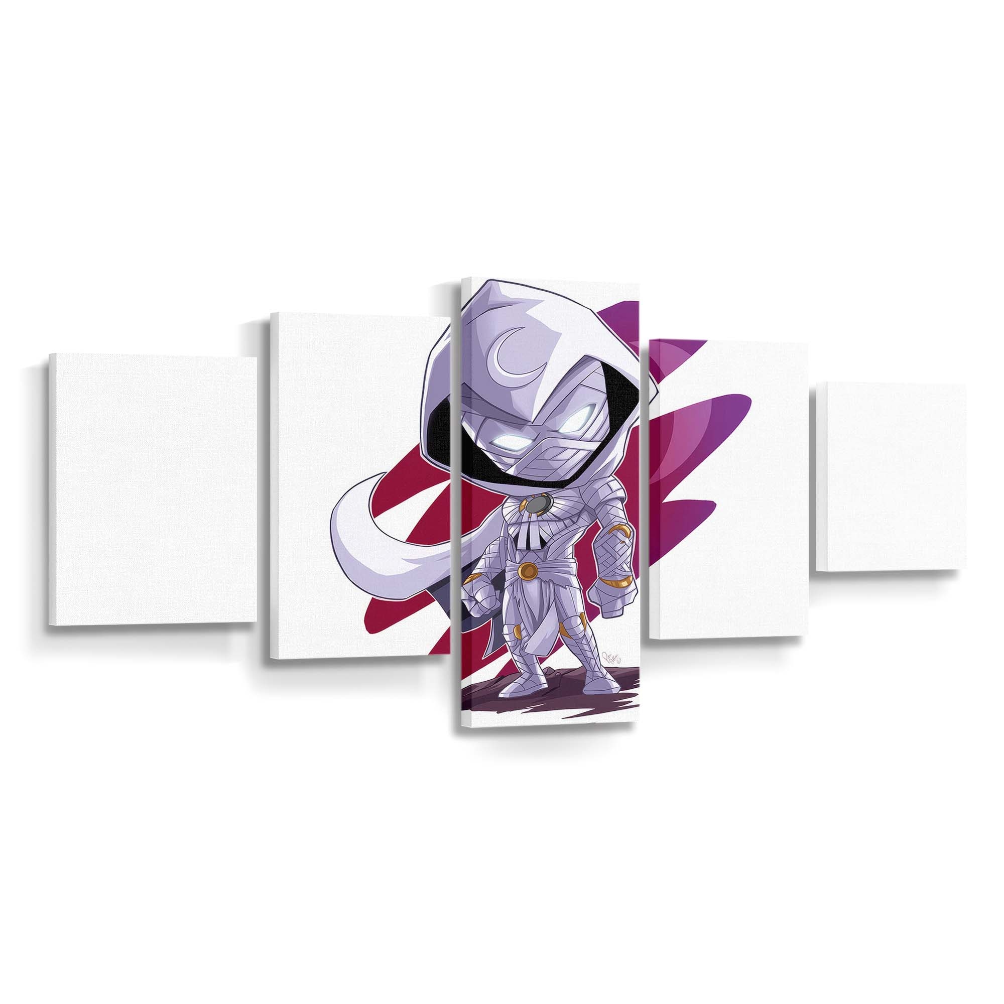 Moon Knight Heroische Reflexion Leinwandbild - Wanddeko