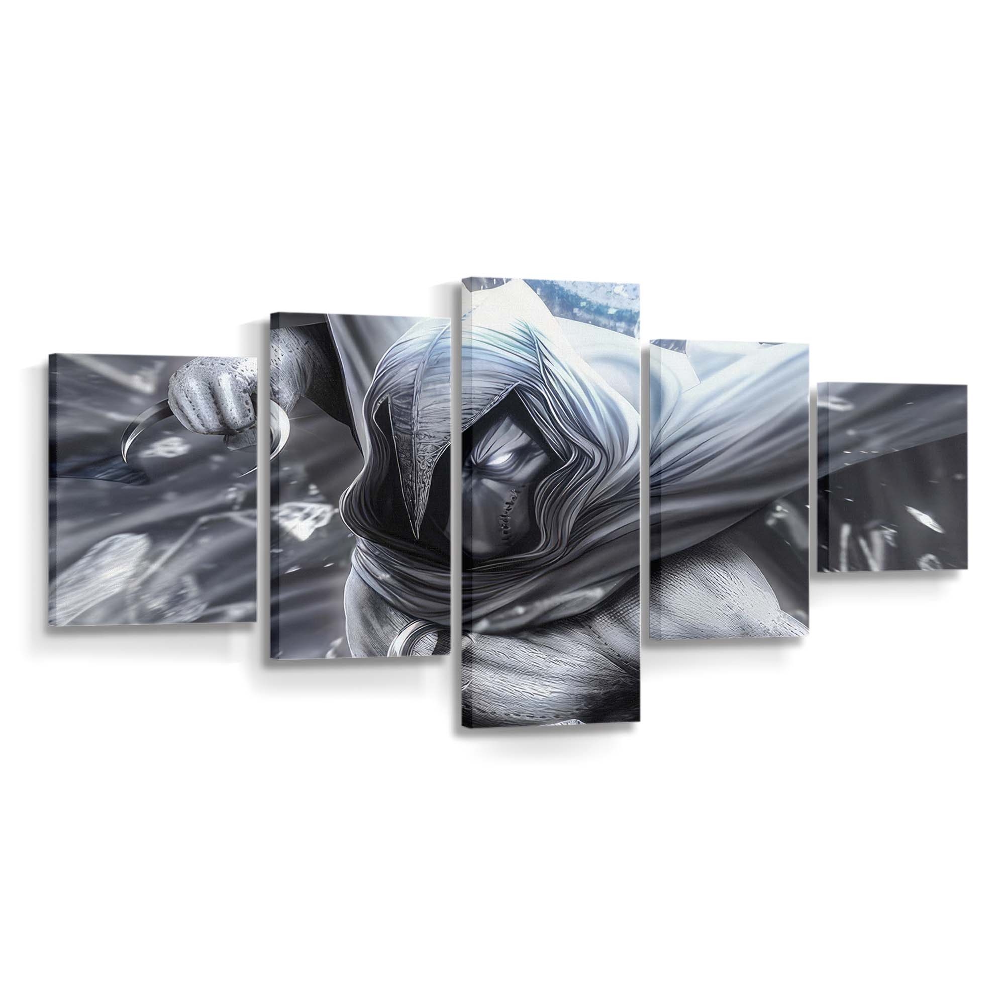 Moon Knight Heroische Reflexionen Leinwandbild - Wanddeko