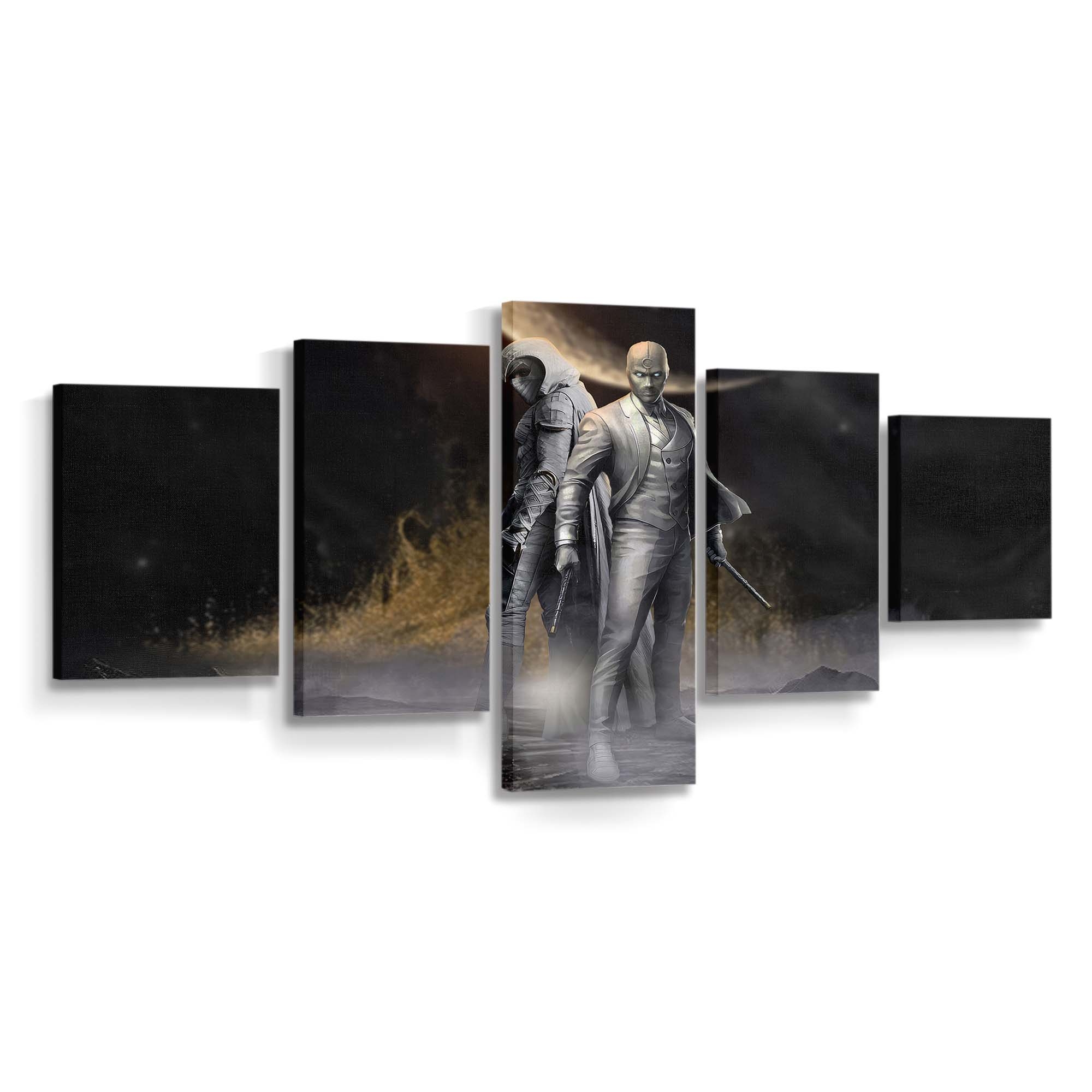 Moon Knight Silver Sheened Saga Leinwandbild - Wanddeko