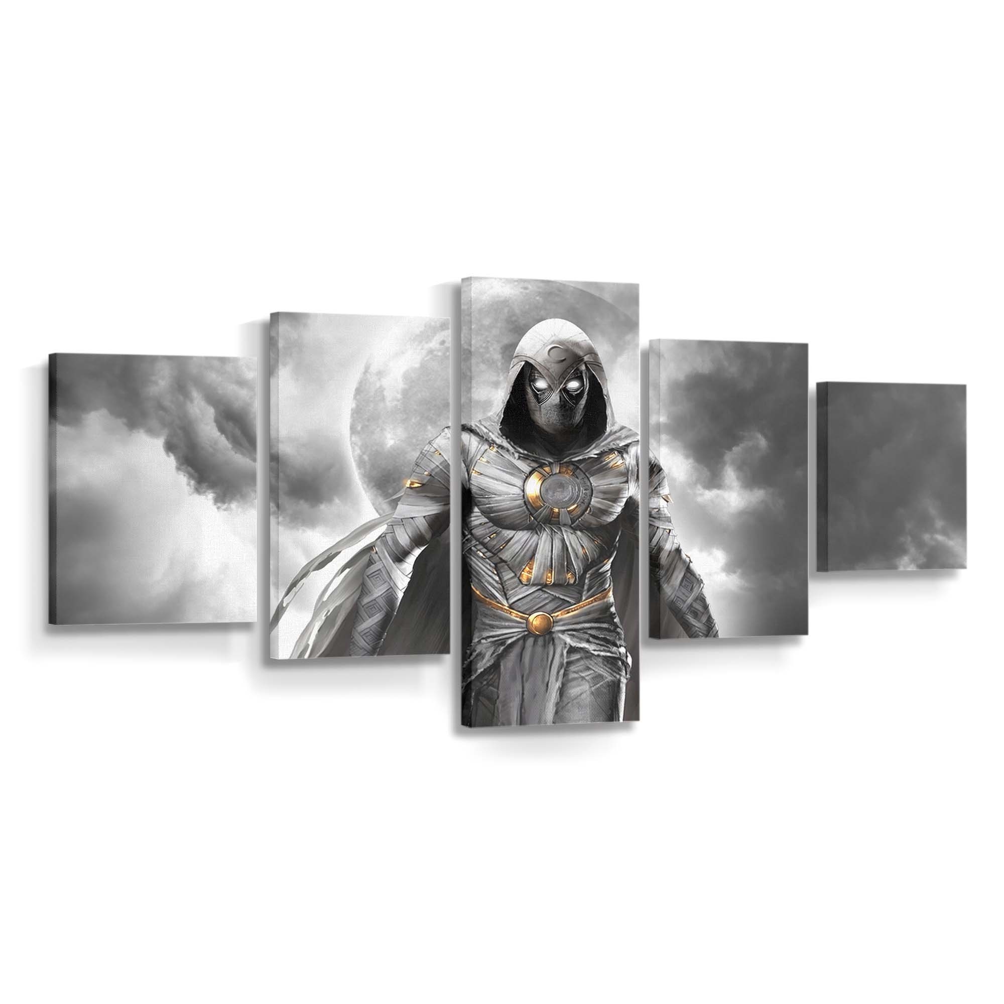Moon Knight Unsichtbarer Kampf Leinwandbild - Wanddeko