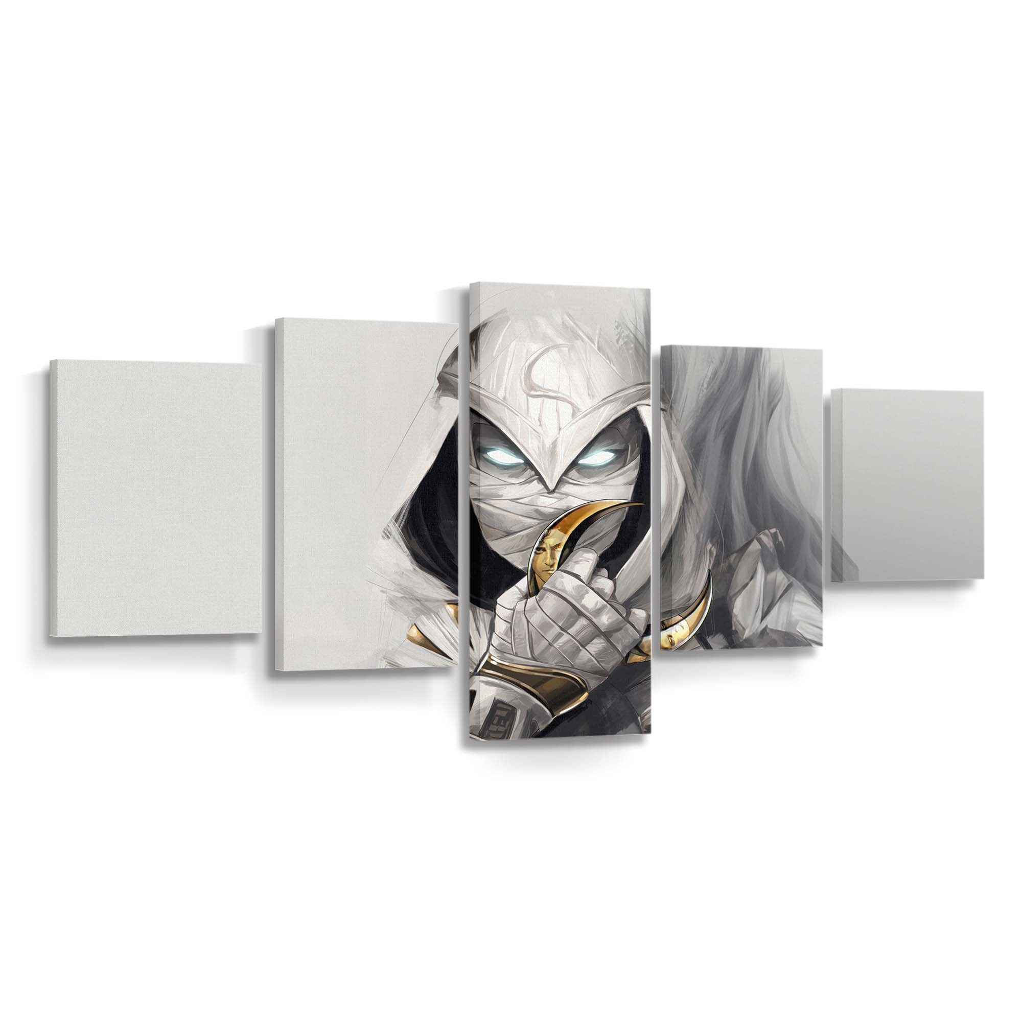 Moon Knight Weißer Anzug Leinwandbild - Wanddeko