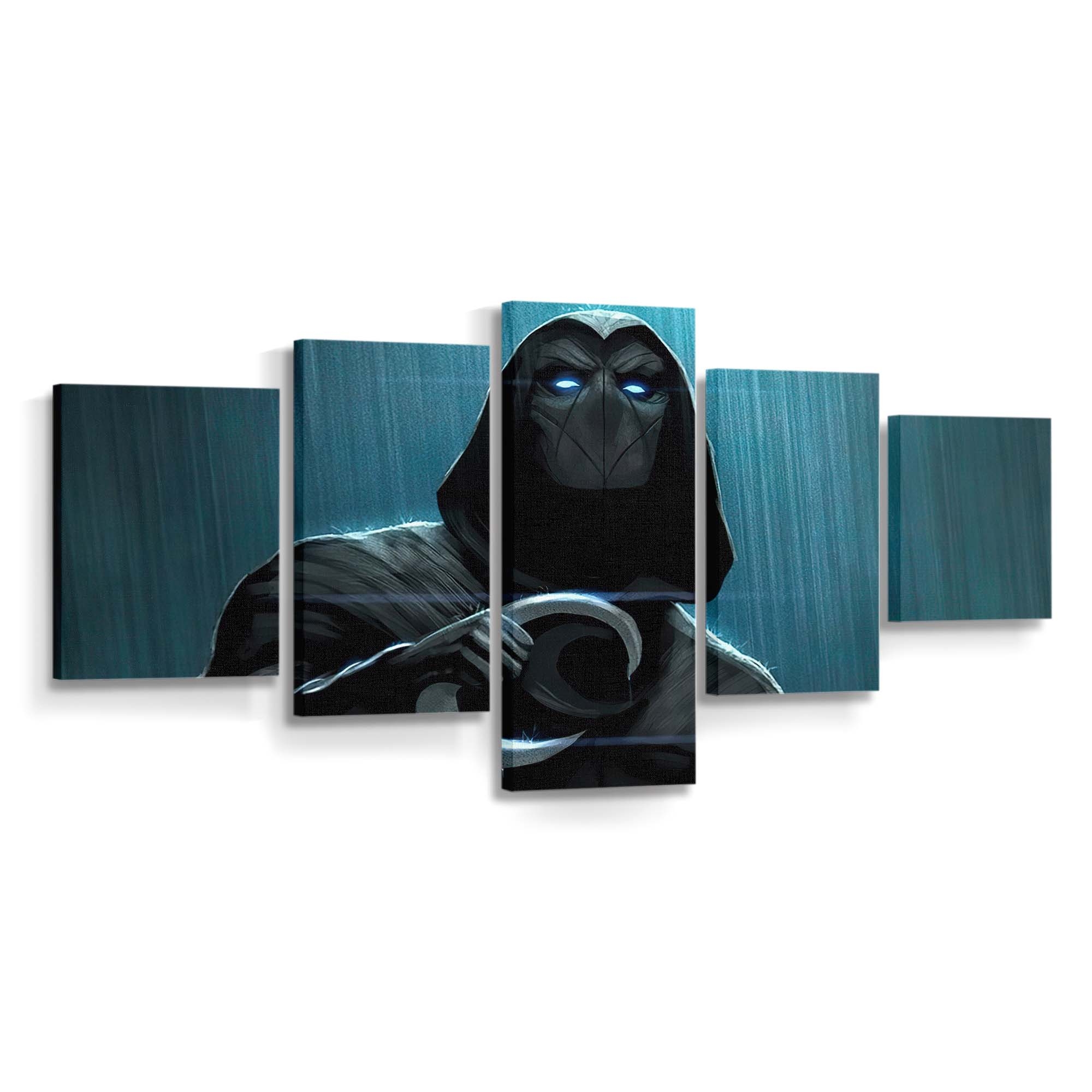 Moon Knights Halbmond-Pfeile Leinwandbild - Wanddeko