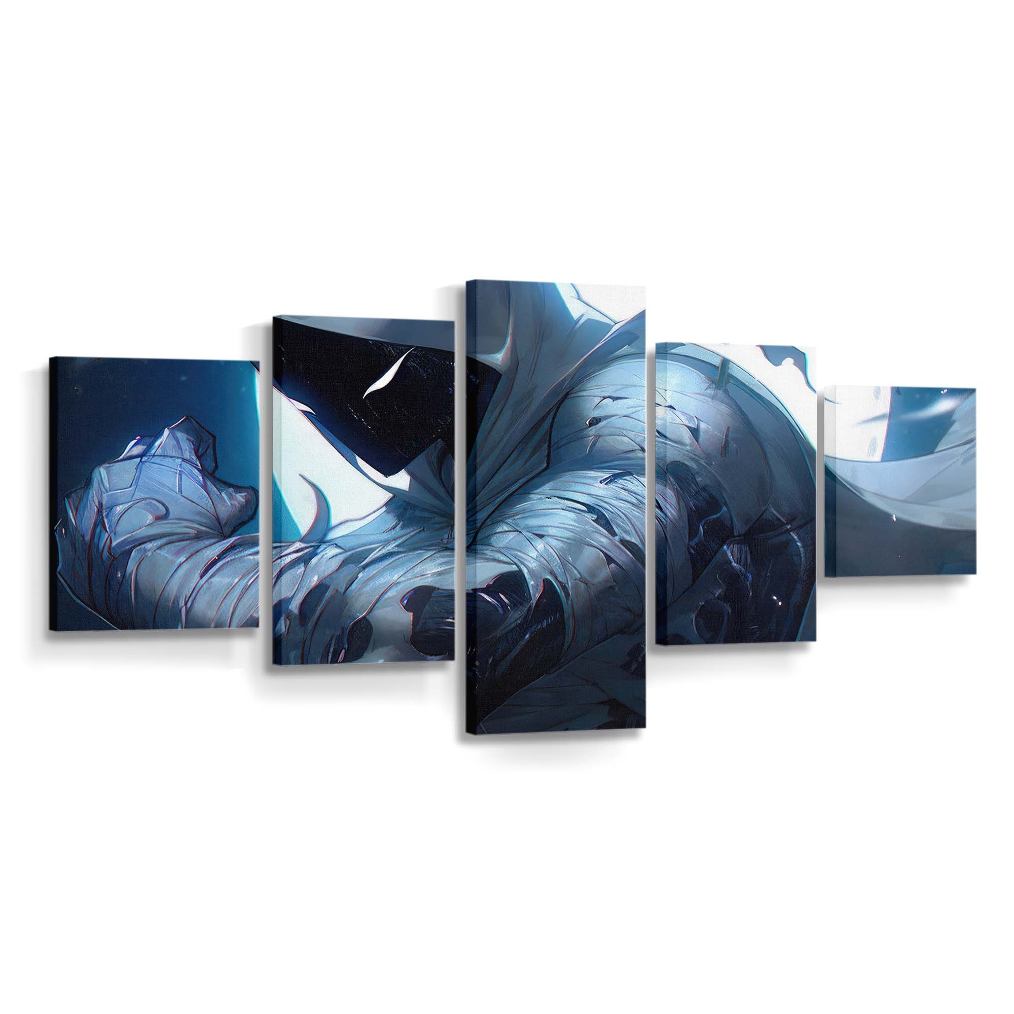 Perlmuttfarbener Moon Knight Leinwandbild - Wanddeko