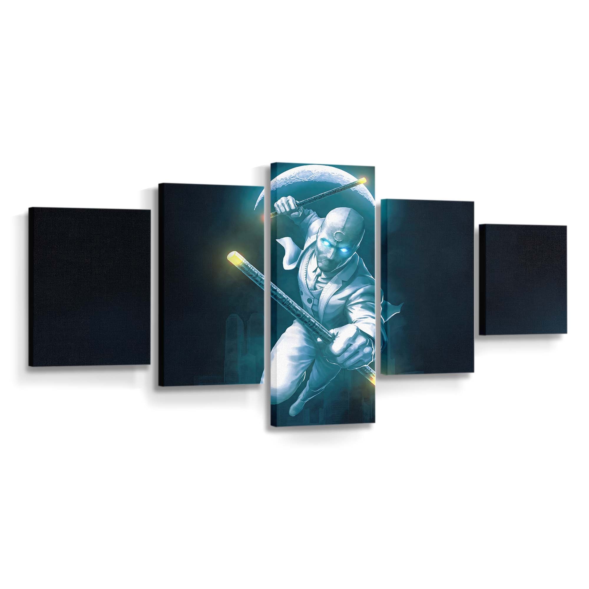 Porträt des Moon Knight Leinwandbild - Wanddeko