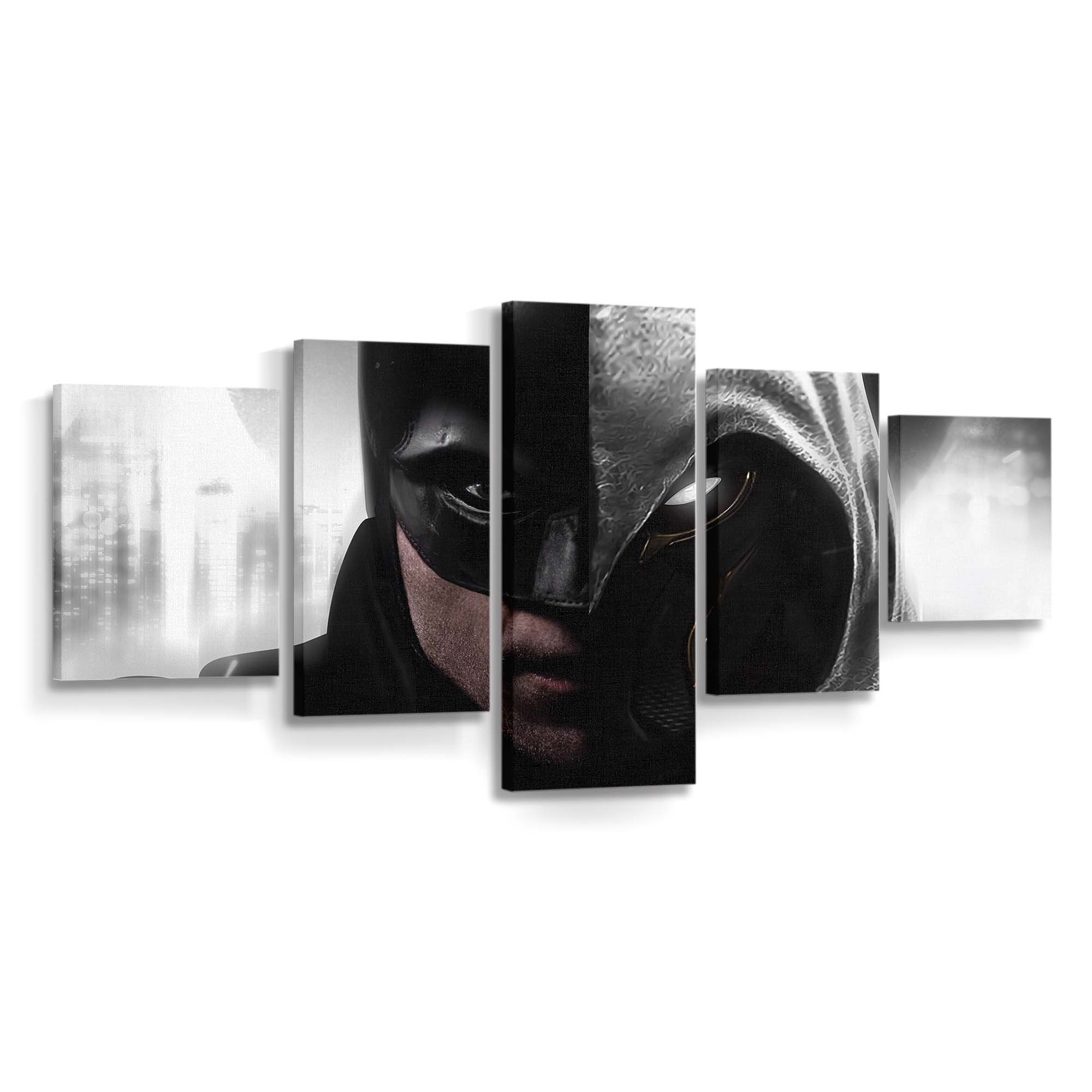 The Batman und Moon Knight Leinwandbild - Wanddeko