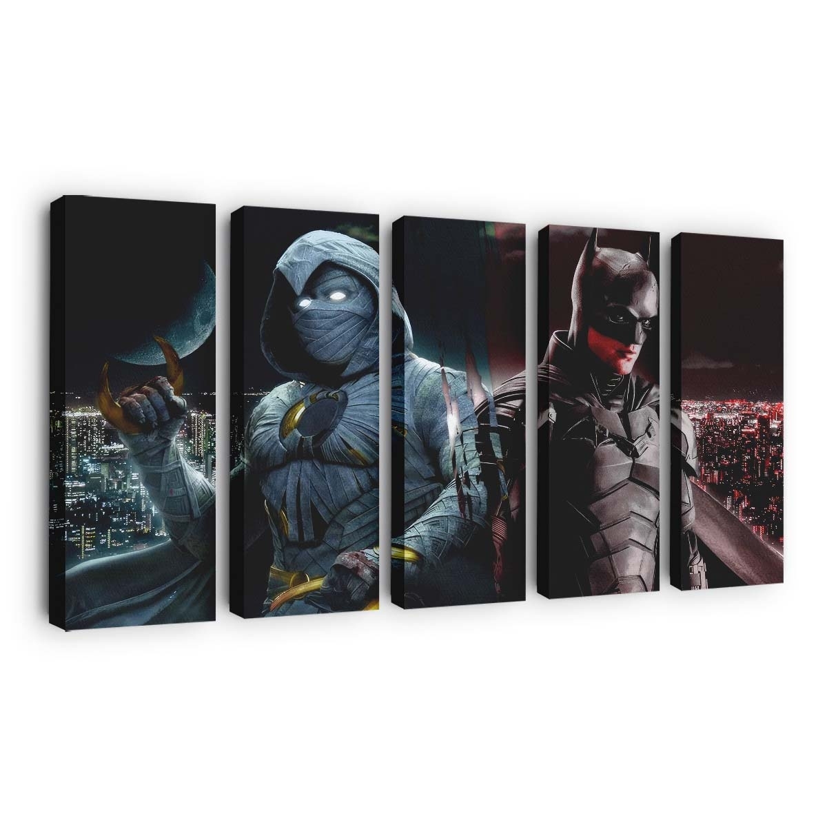 Moon Knight und Batman zusammen Leinwandbild - Wanddeko Moon Knight und Batman zusammen Leinwandbild - Wanddeko – Bild 4