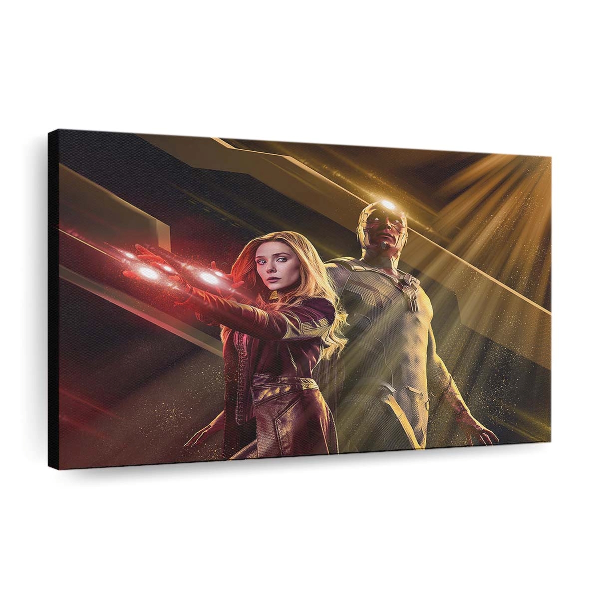 Scarlet Witch und Vision Wandavision Leinwandbild - Wanddeko