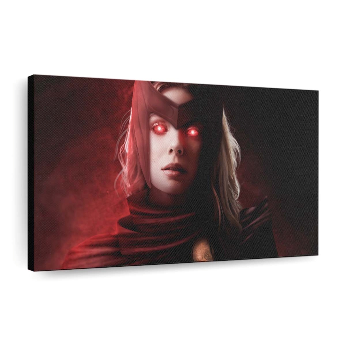 Scarlet Witch Glowing Red Eyes Leinwandbild - Wanddeko
