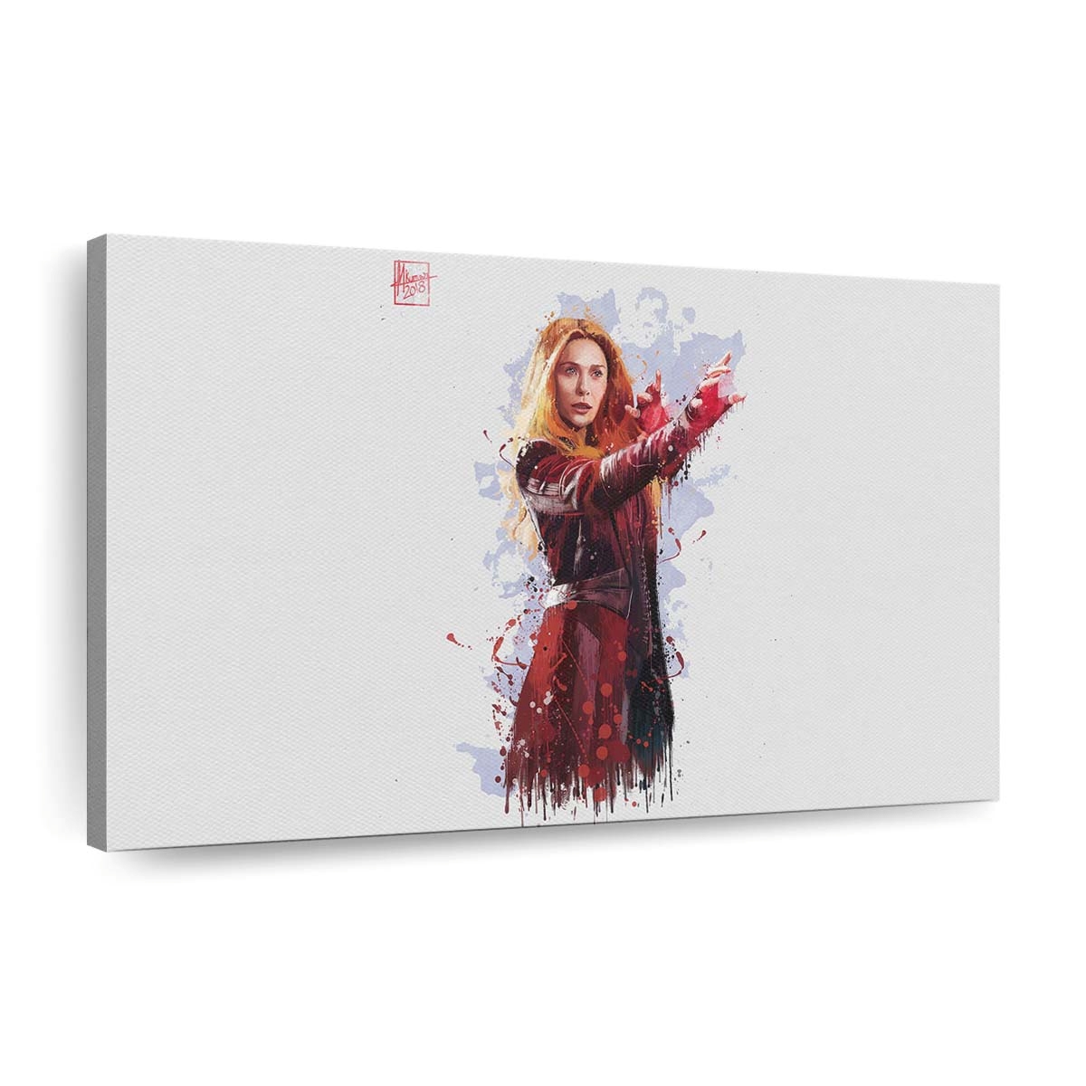Scarlet Witch In Avengers Infinity War 2018 Artwork Leinwandbild - Wanddeko