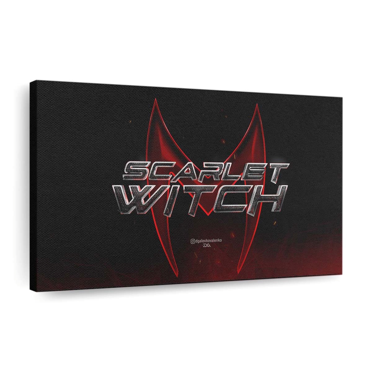 Scarlet Witch Logo Leinwandbild - Wanddeko