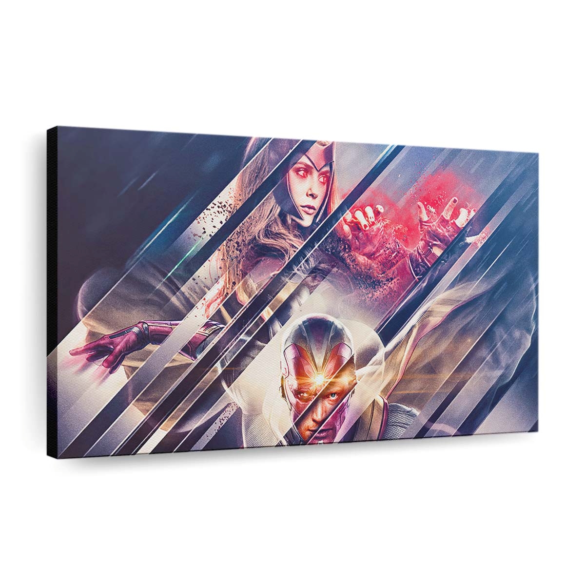 Scarlet Witch Vision Mashup Leinwandbild - Wanddeko