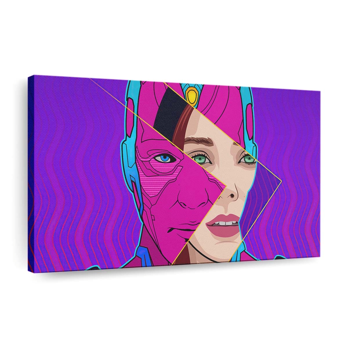 Wanda Vision Digitale Illustration Leinwandbild - Wanddeko