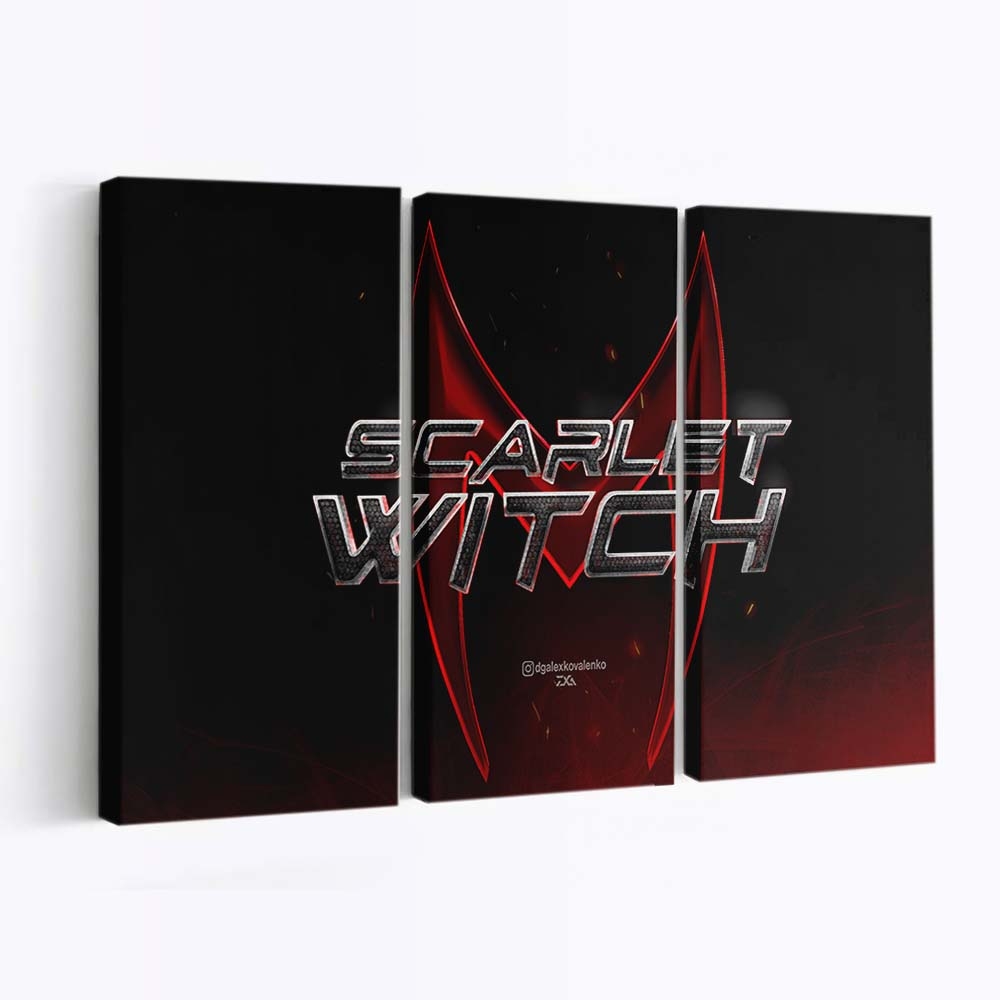 Scarlet Witch Logo Leinwandbild - Wanddeko