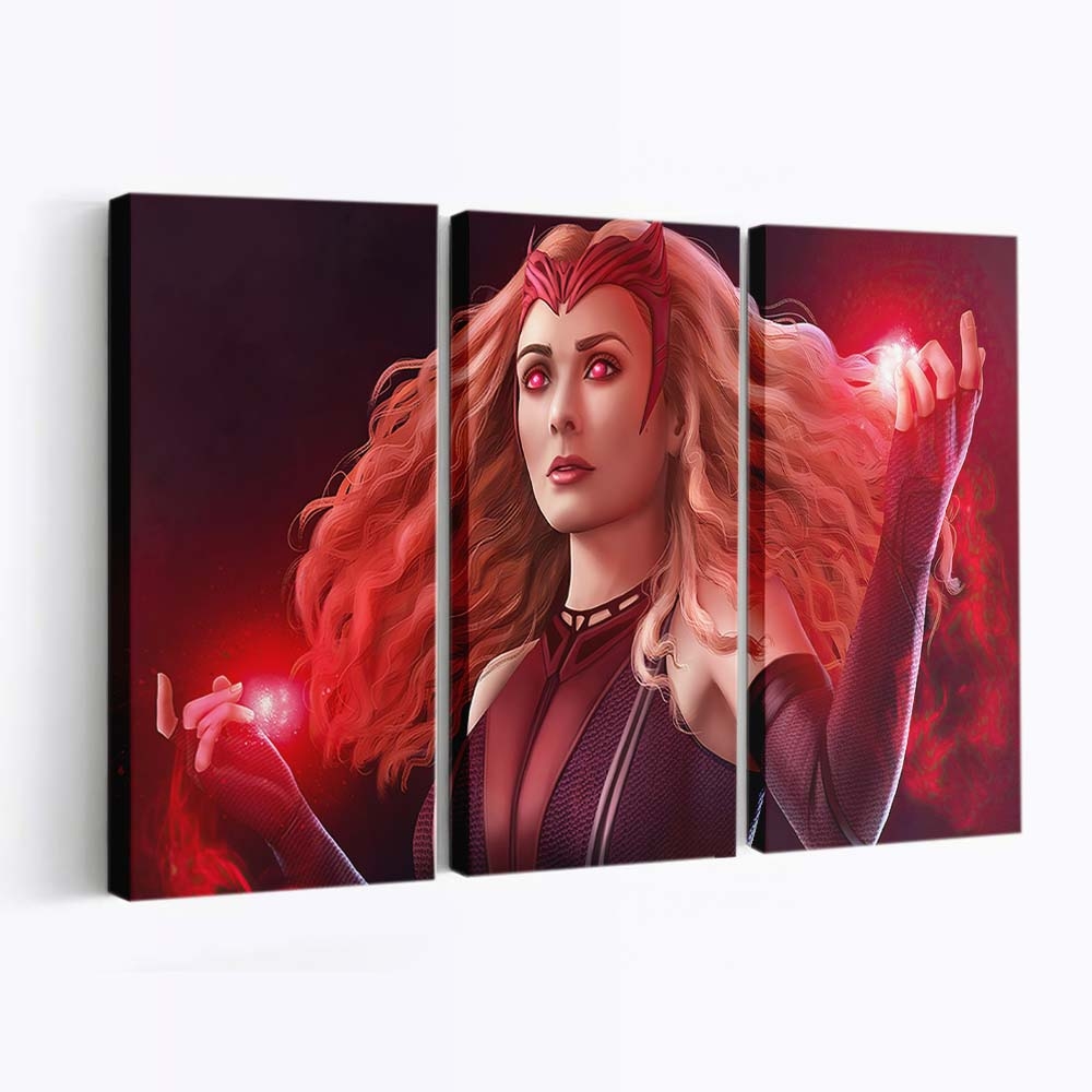 Scarlet Witch Magic Girl Leinwandbild - Wanddeko