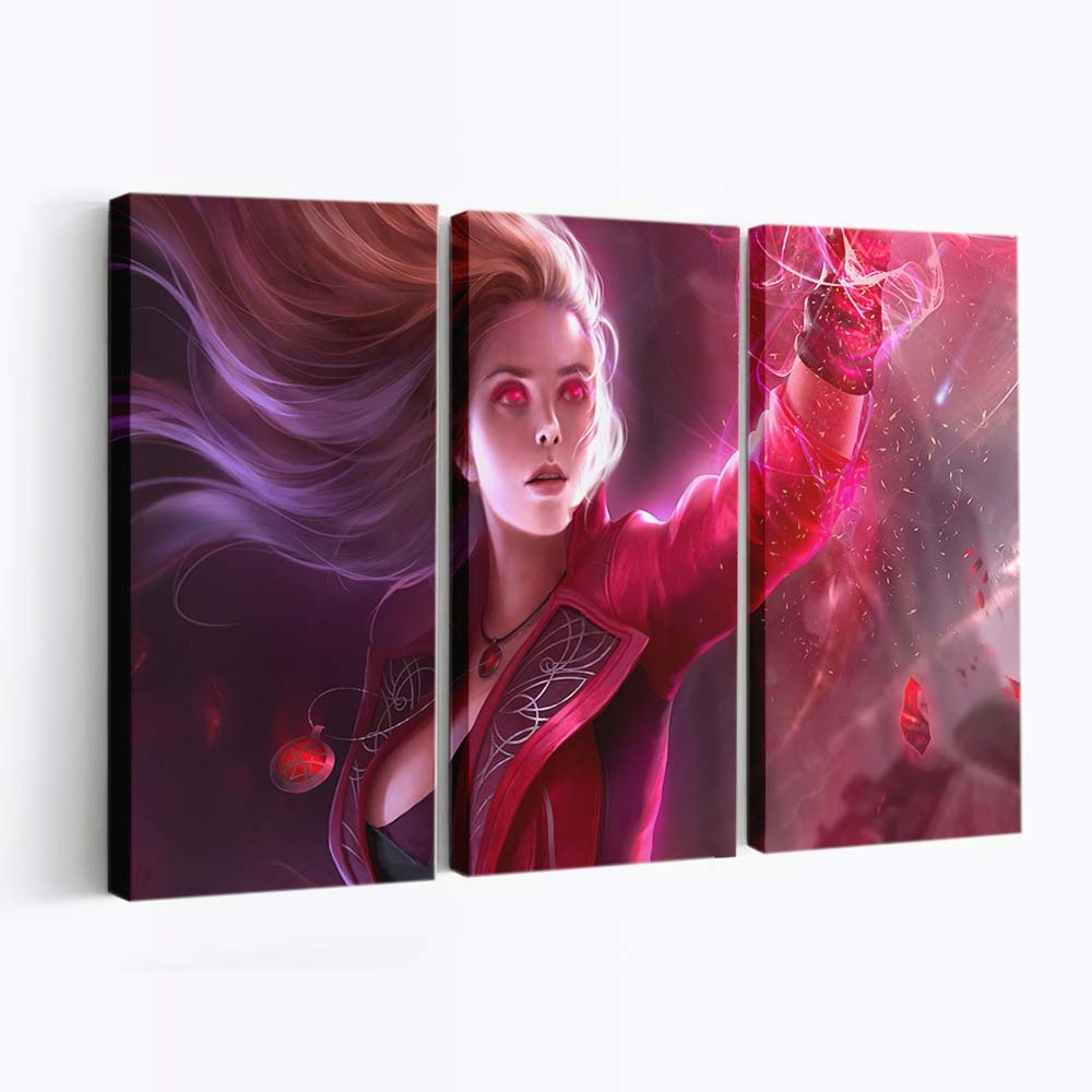 Scarlet Witch Marvel Leinwandbild - Wanddeko