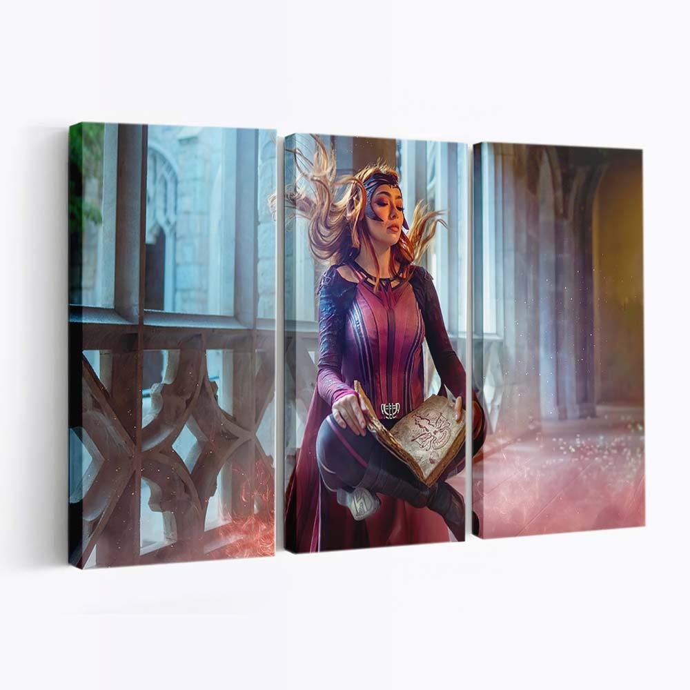 The Scarlet Witch Cosplay Leinwandbild - Wanddeko