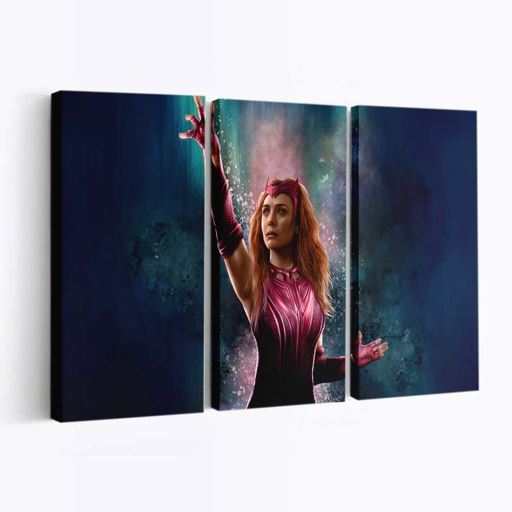 Die entfesselte Kraft der Scarlet Witch Leinwandbild - Wanddeko