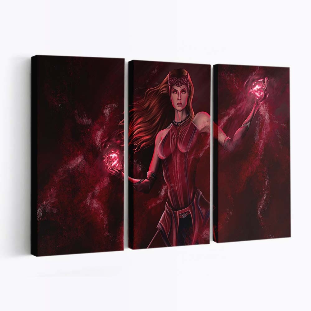 Die Scarlet Witch Wanda Maximoff von Marvel Leinwandbild - Wanddeko