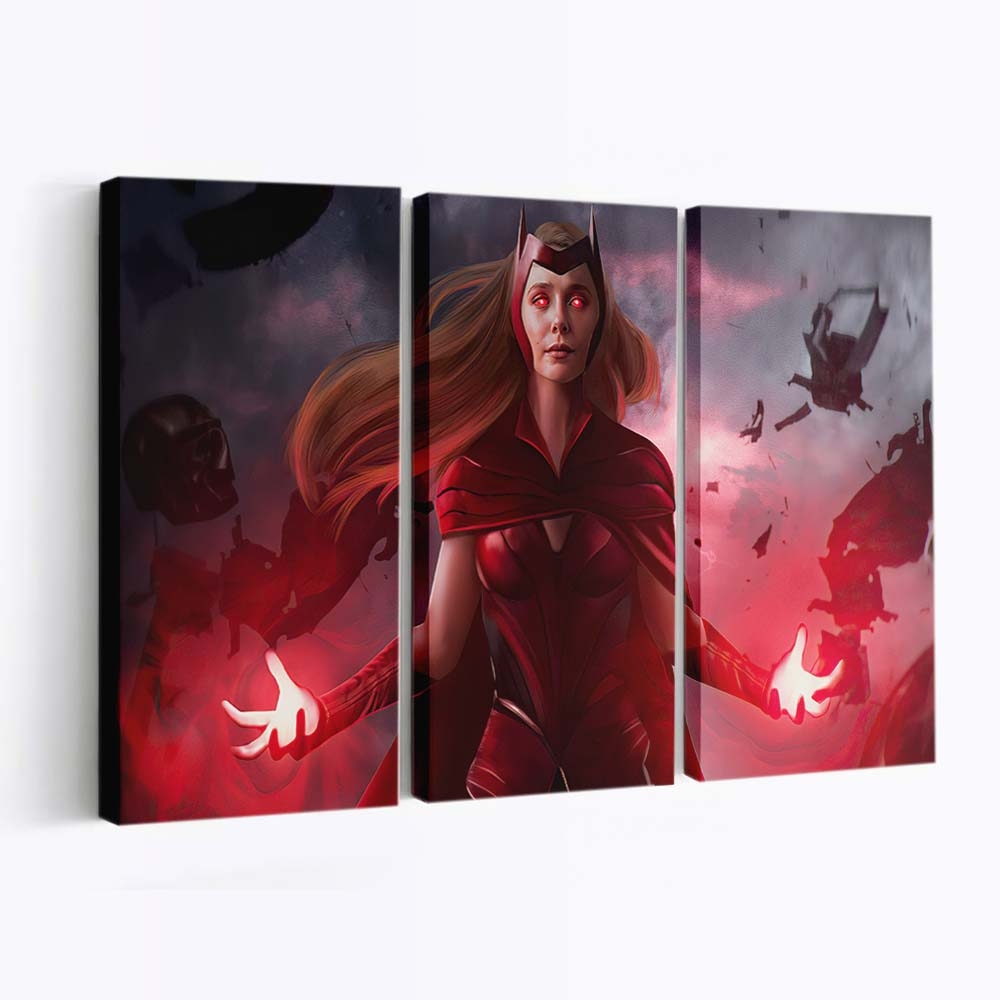 Die Scarlet Witch Wanda Vision Leinwandbild - Wanddeko