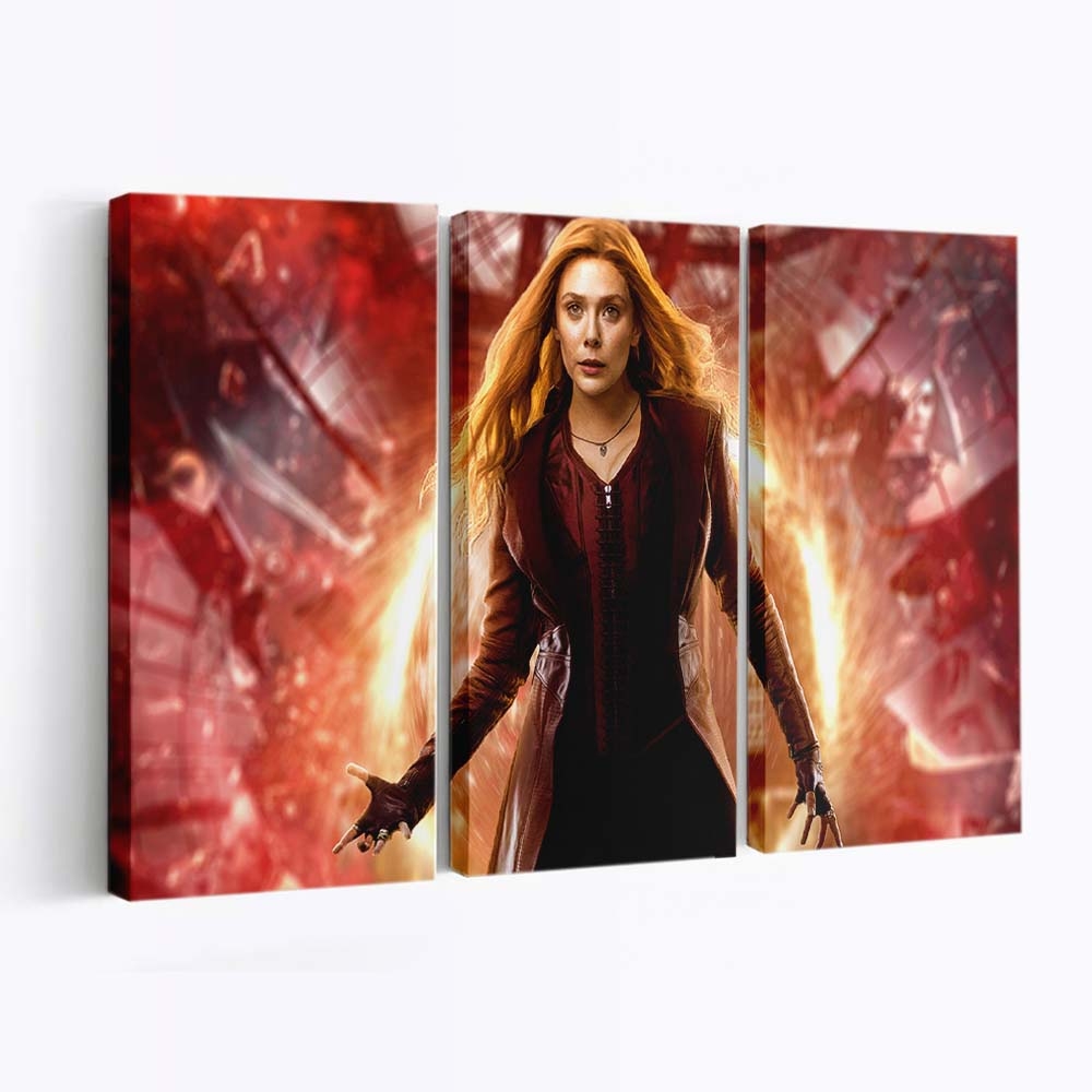 Wanda Maximoff in scharlachroter Pracht Leinwandbild - Wanddeko