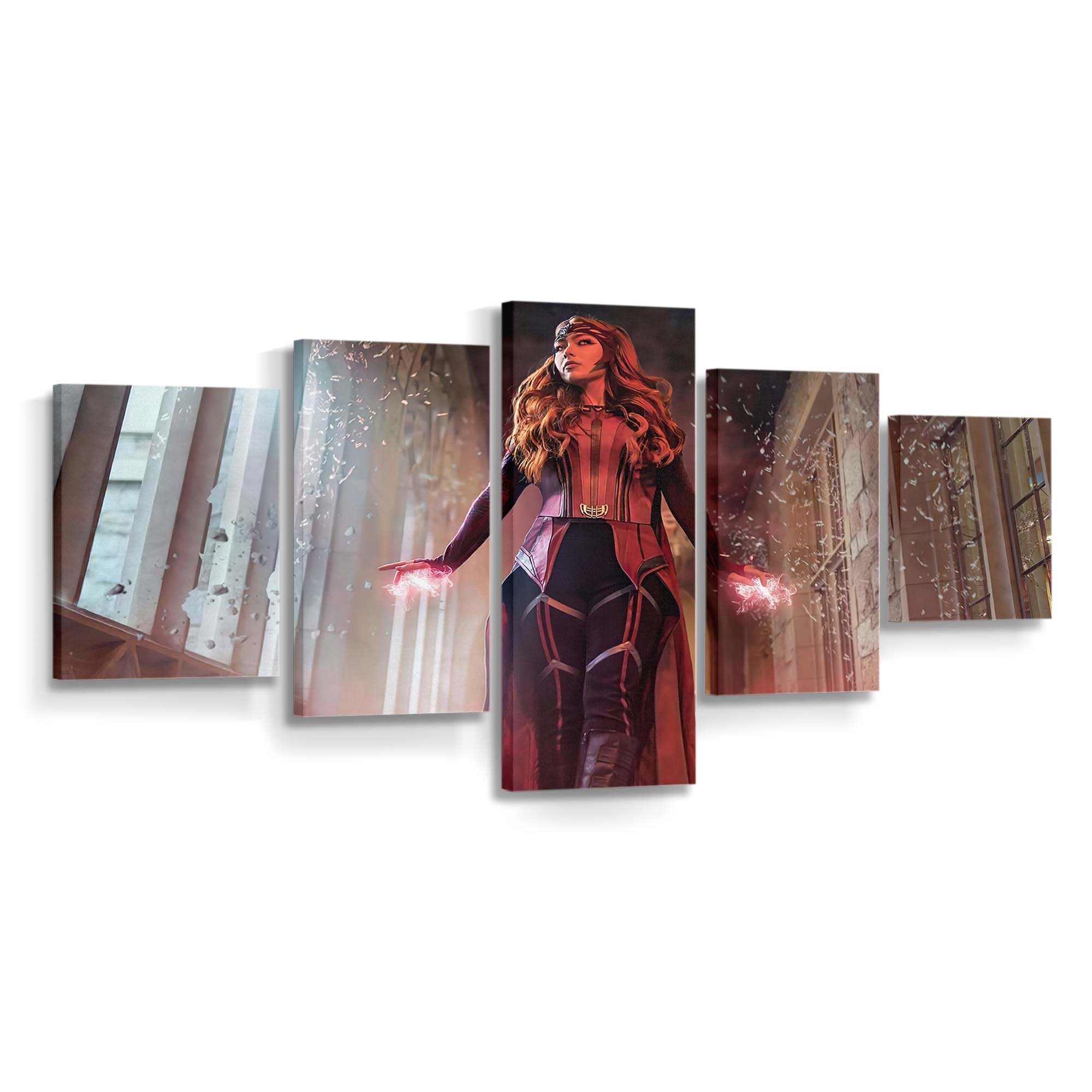 Scarlet Witch Cosplay Girl Leinwandbild - Wanddeko