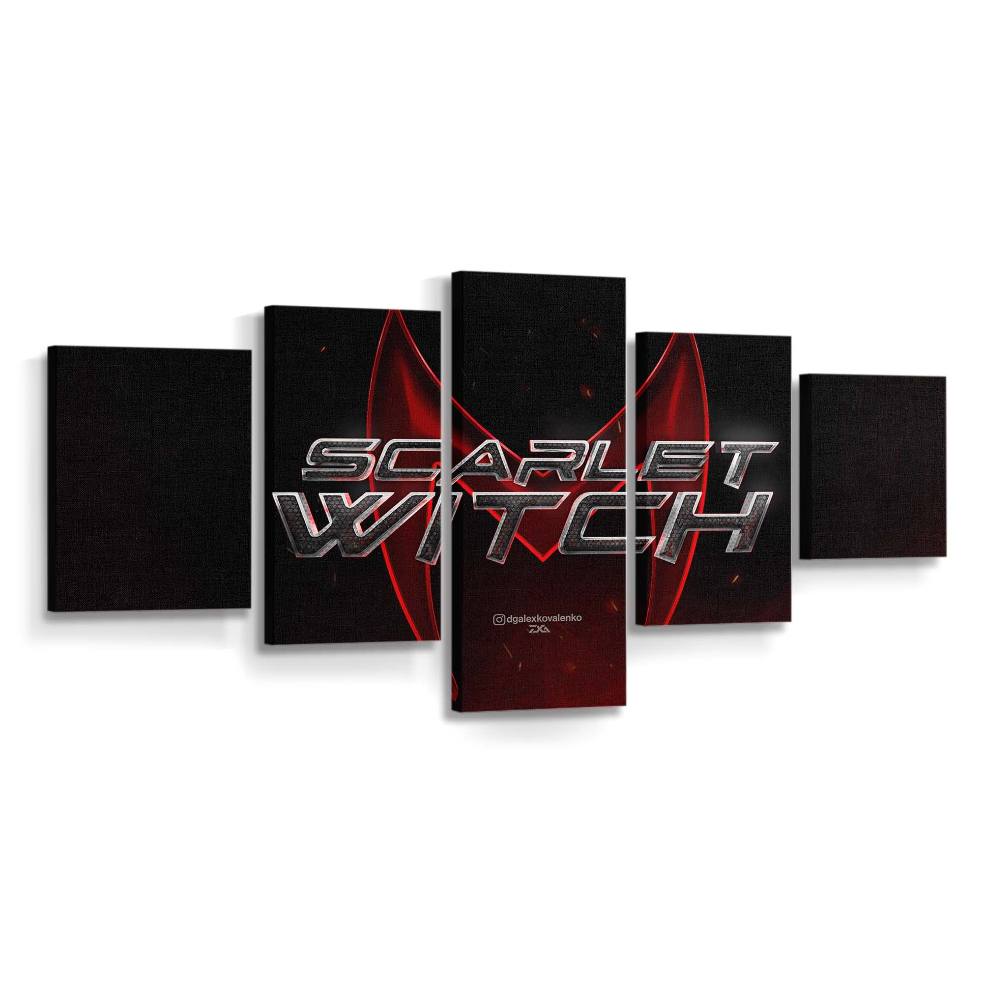 Scarlet Witch Logo Leinwandbild - Wanddeko