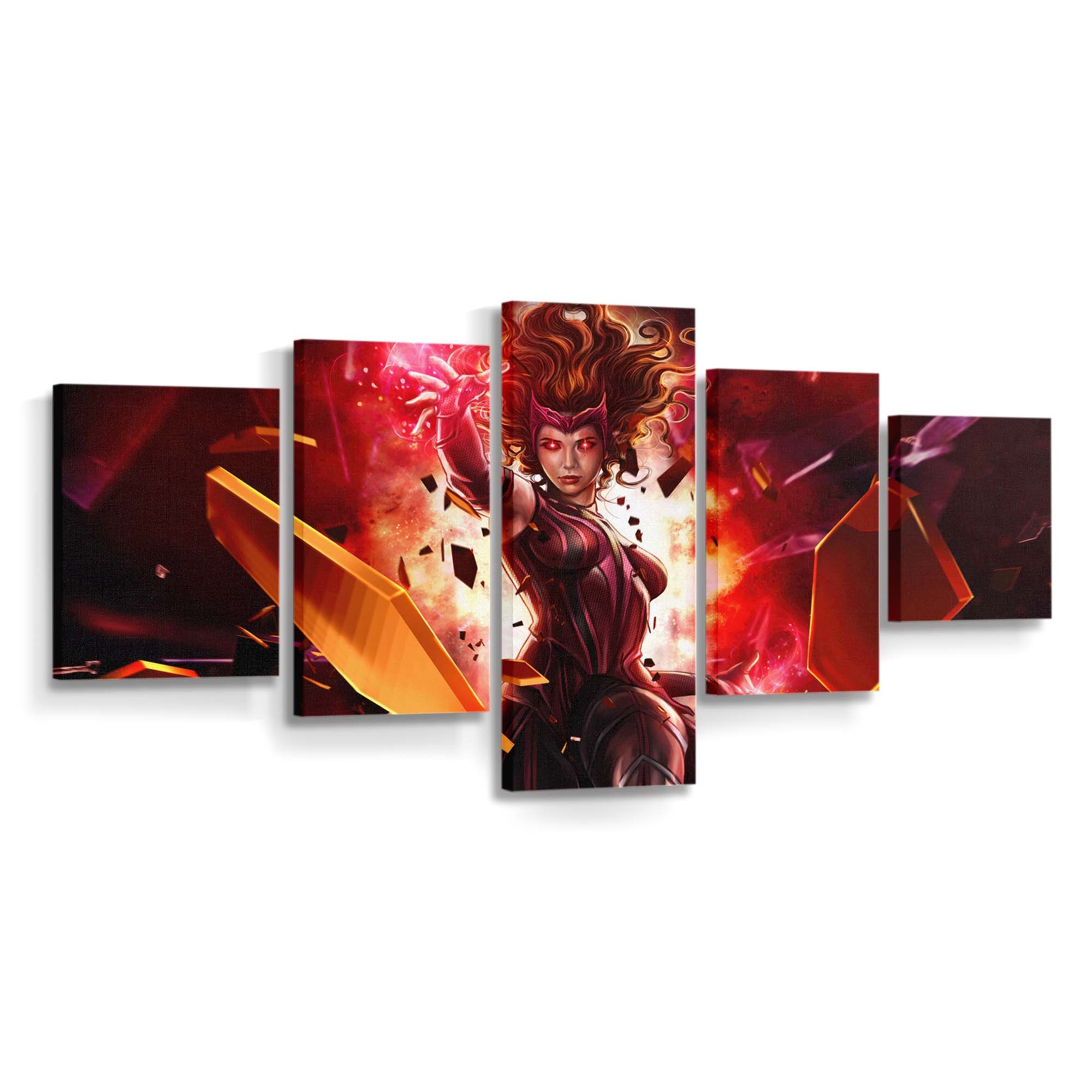 Scarlet Witch entfesselt Chaosmagie Leinwandbild - Wanddeko