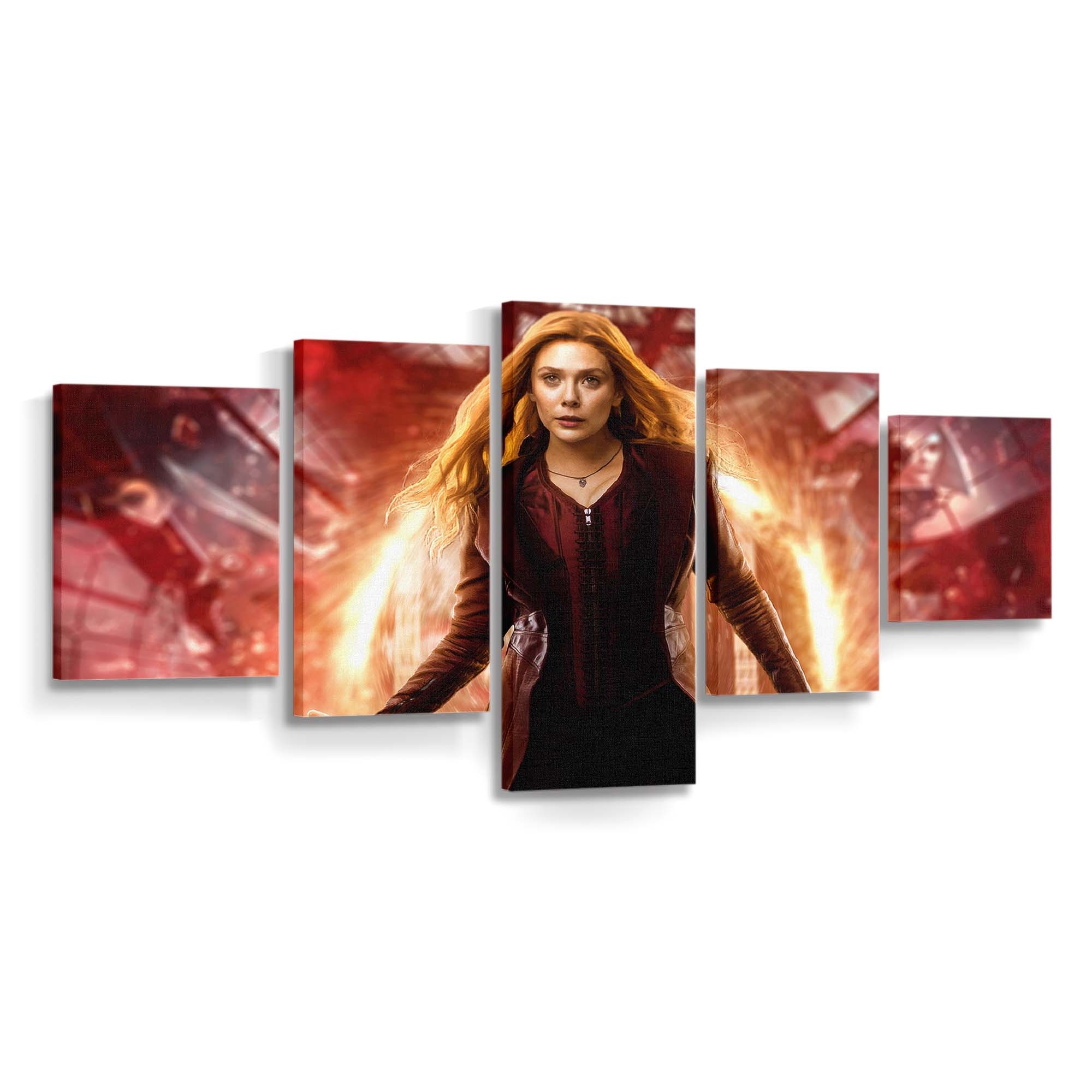 Wanda Maximoff in scharlachroter Pracht Leinwandbild - Wanddeko