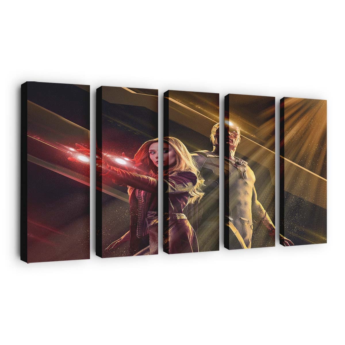 Scarlet Witch und Vision Wandavision Leinwandbild - Wanddeko