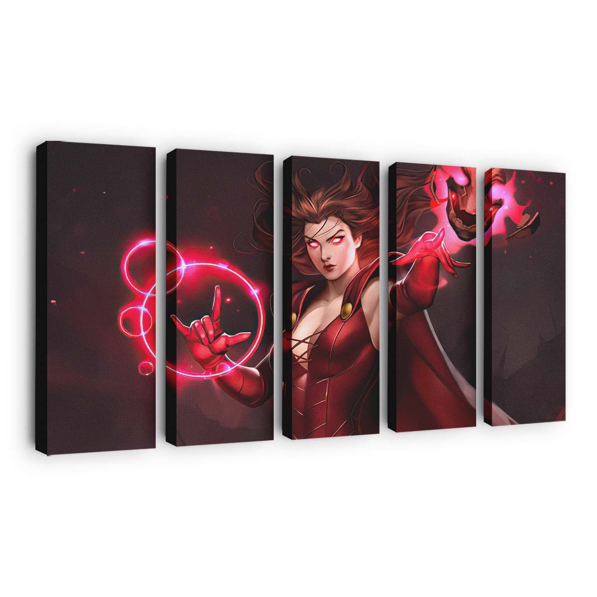 Scarlet Witch Digital Sketch Leinwandbild - Wanddeko