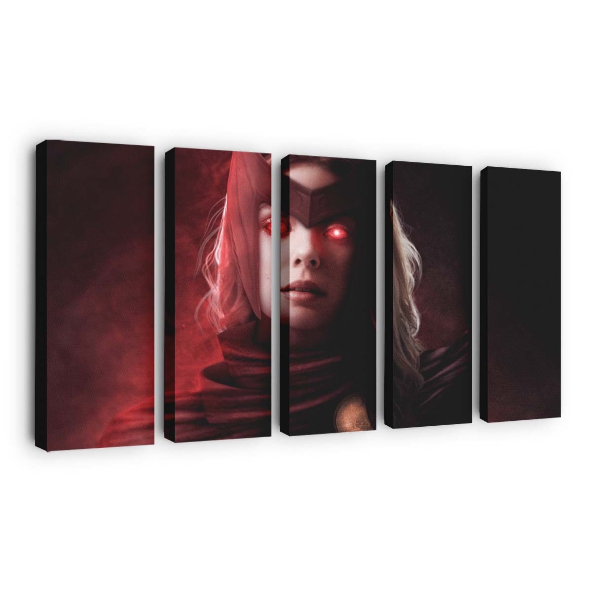 Scarlet Witch Glowing Red Eyes Leinwandbild - Wanddeko