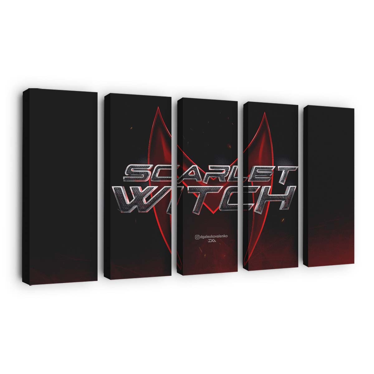 Scarlet Witch Logo Leinwandbild - Wanddeko