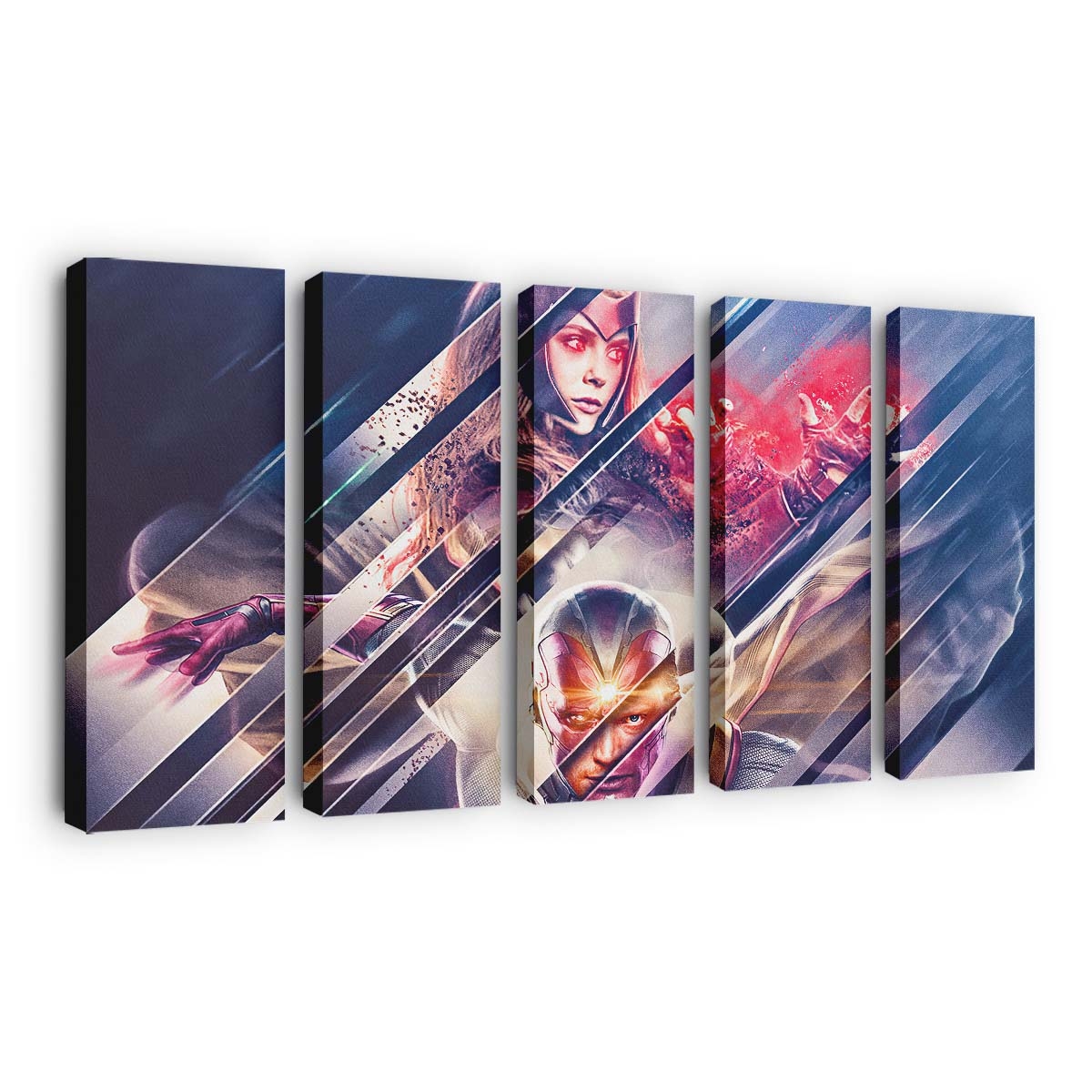 Scarlet Witch Vision Mashup Leinwandbild - Wanddeko