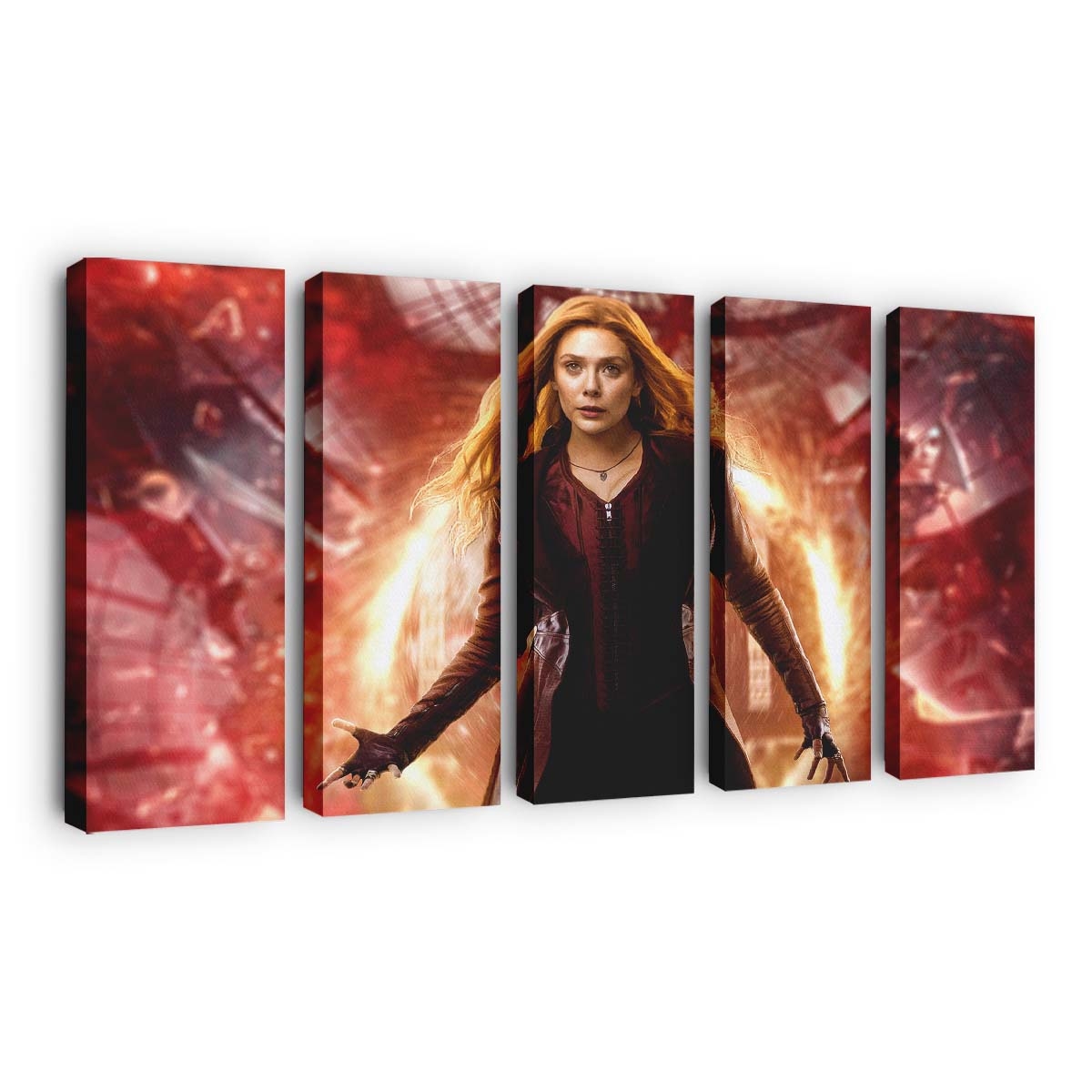 Wanda Maximoff in scharlachroter Pracht Leinwandbild - Wanddeko