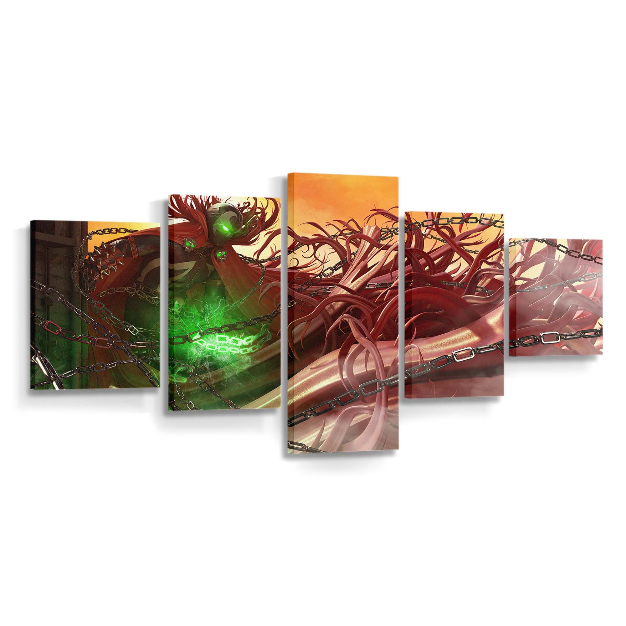 Spawn Superhero 3D Art Leinwandbild - Wanddeko