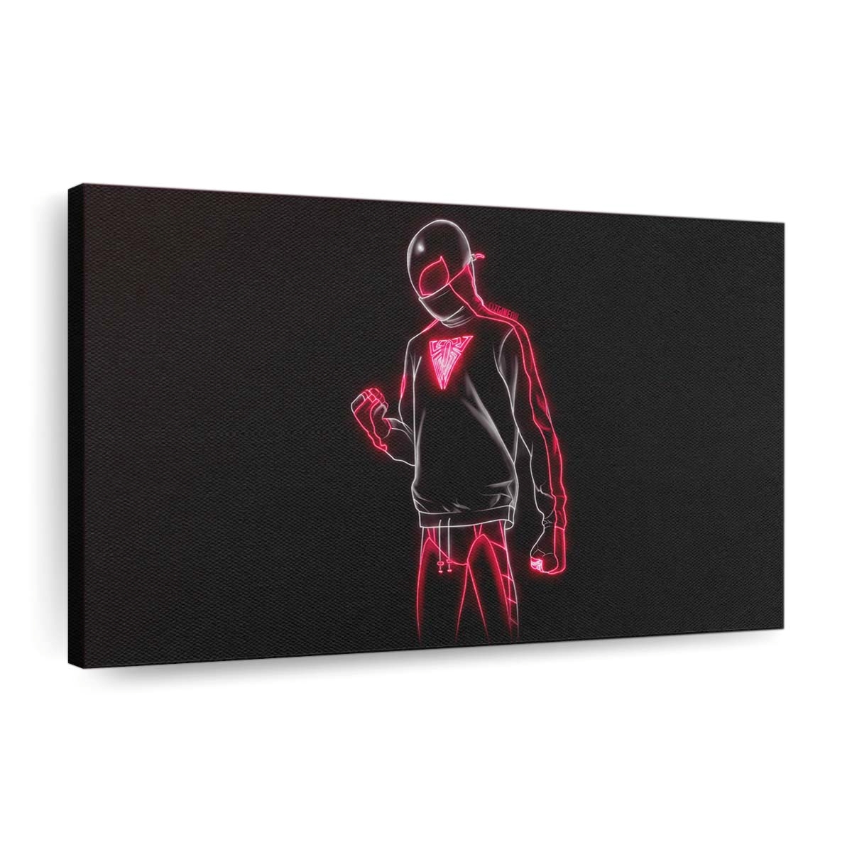 10 jähriges Jubiläum Spider Man Miles Minimal Leinwandbild - Wanddeko