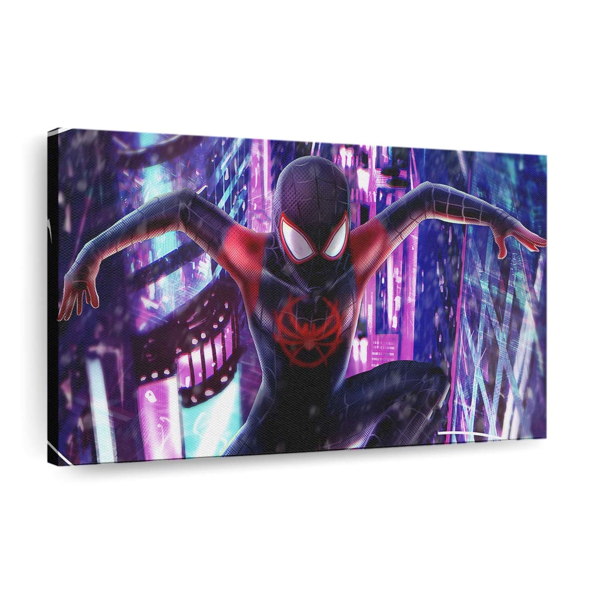 2020 Spider Man Miles Kunst Leinwandbild - Wanddeko