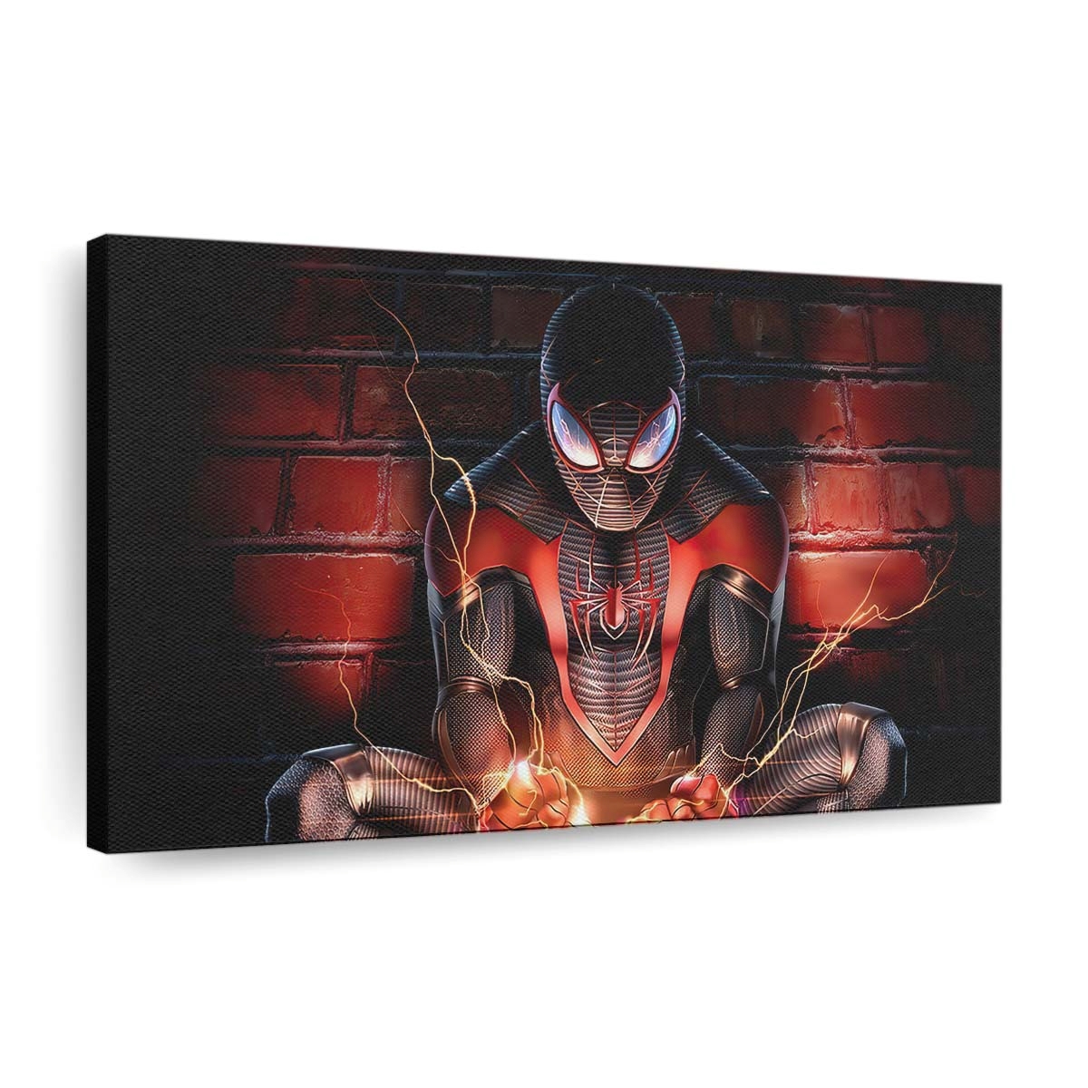 2020 Spider Man Miles Artwork Leinwandbild - Wanddeko