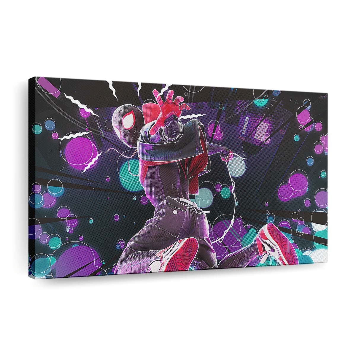 2020 Spider Man Miles Artwork 2 Leinwandbild - Wanddeko