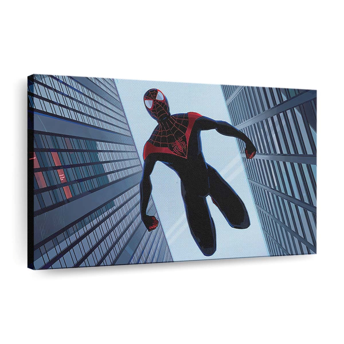2020 Spider Man Miles Morales Artwork Leinwandbild - Wanddeko
