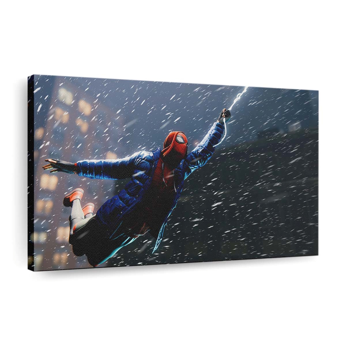 2020 Spider Man Miles Morales 2 Leinwandbild - Wanddeko