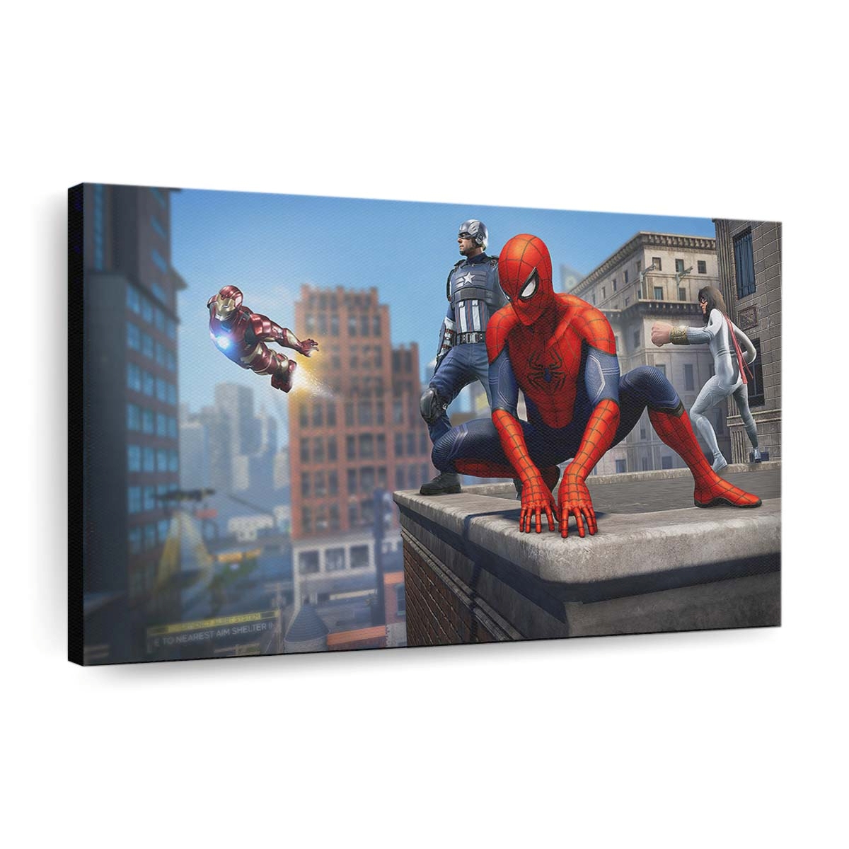 2022 Marvels Avengers Spiel Leinwandbild - Wanddeko