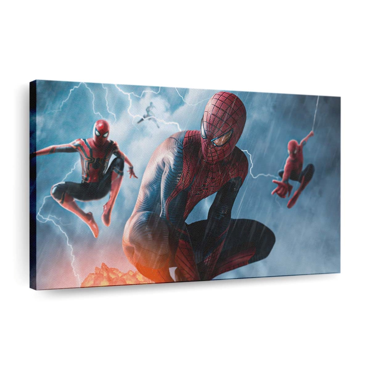 3 Spider Man In Spider Man No Way Home Leinwandbild - Wanddeko